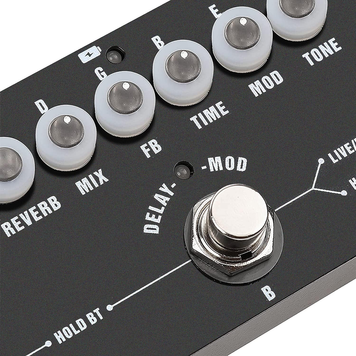 Multi Effects Guitar Pedal,Cube Baby Guitar Multi Effects Pedal Delay Chorus Pha