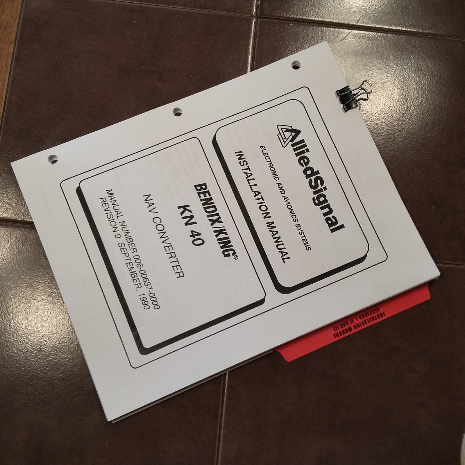King KN 40 Installation Manual