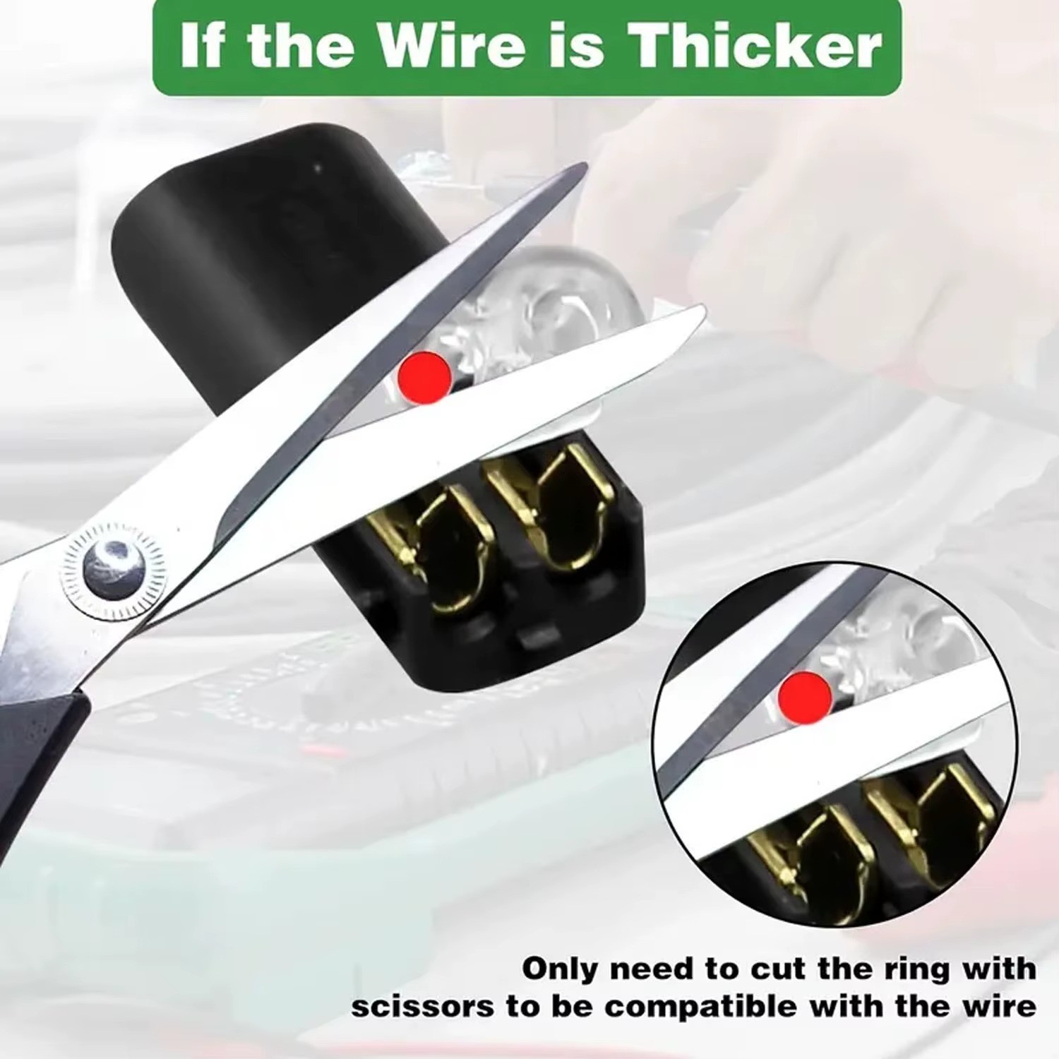 100PCS 2-Pin 2-Way LED Wire Connectors Locking Plug Cable Terminals