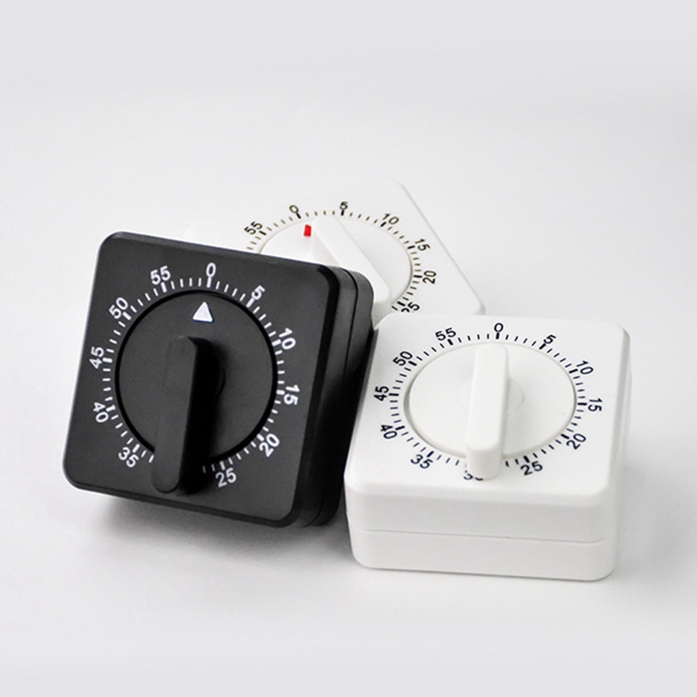 2-Pack Square 60 Minute Mechanical Kitchen Timer,Chef Cooking Timer Clock2238