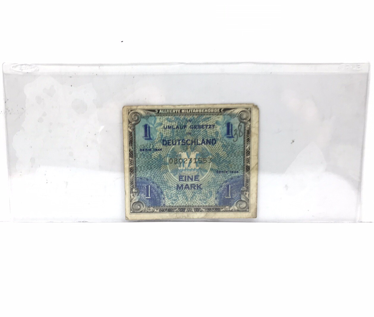 1944 Allied Issued Germany 1 Mark Bank Note Am-Mark Use By Allied Troops 2557-O