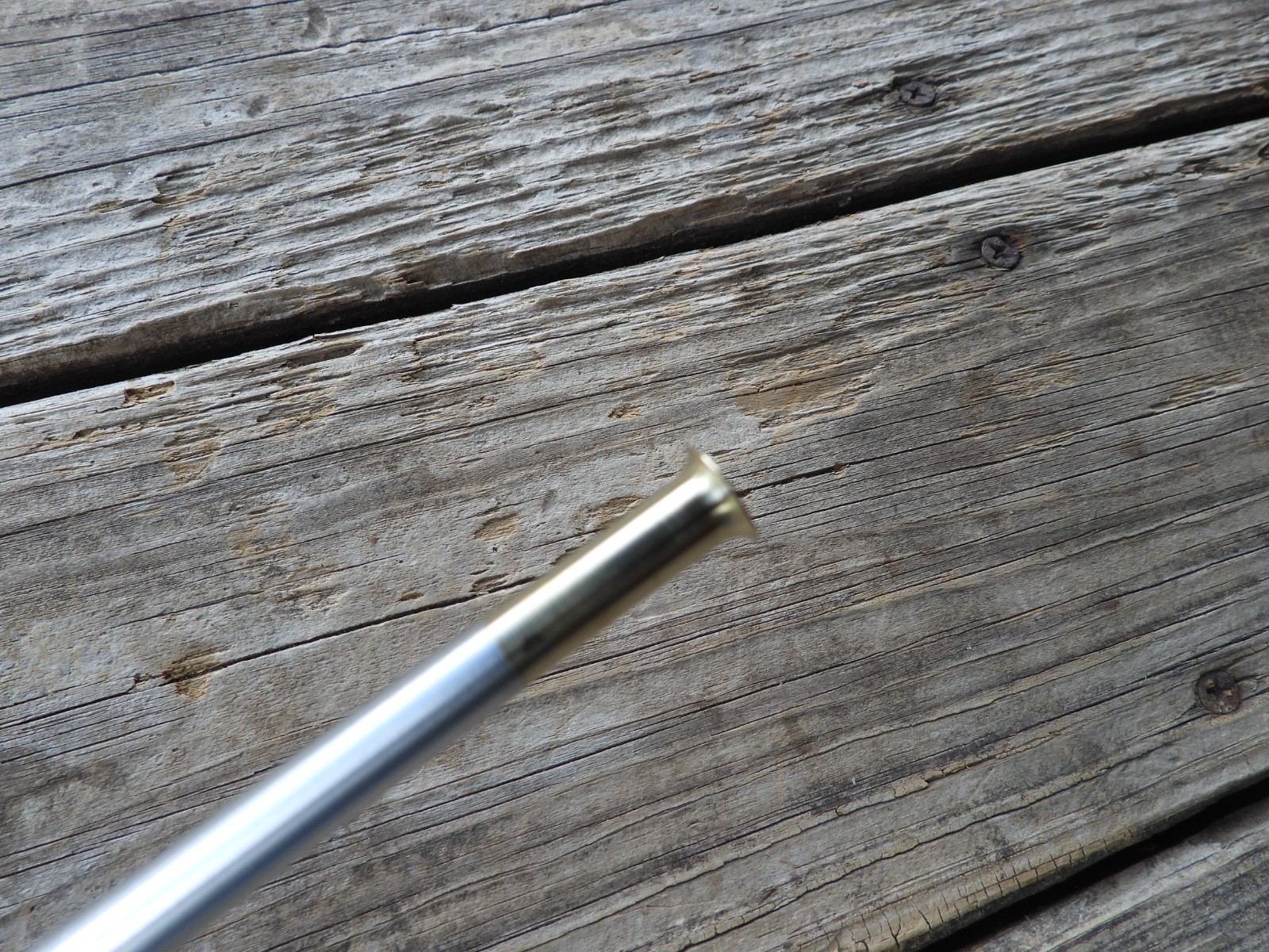 Custom 5/16 X 12" Pistol Ramrod Solid Aluminum With Brass Threaded Ends