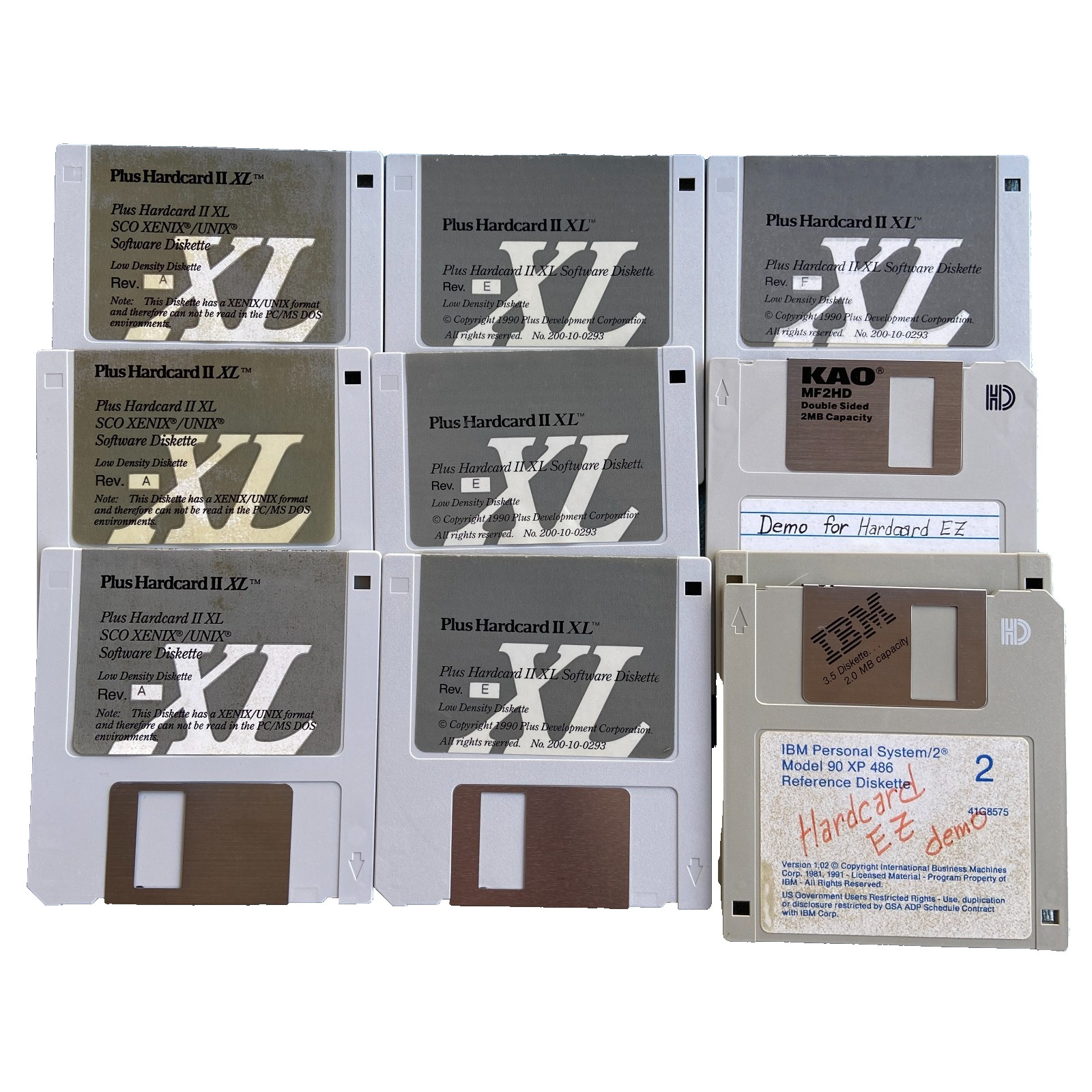 Computer Software Plus Hardcard II XL EZ SCO Xenix Unix Install 3.5” Disk Demo