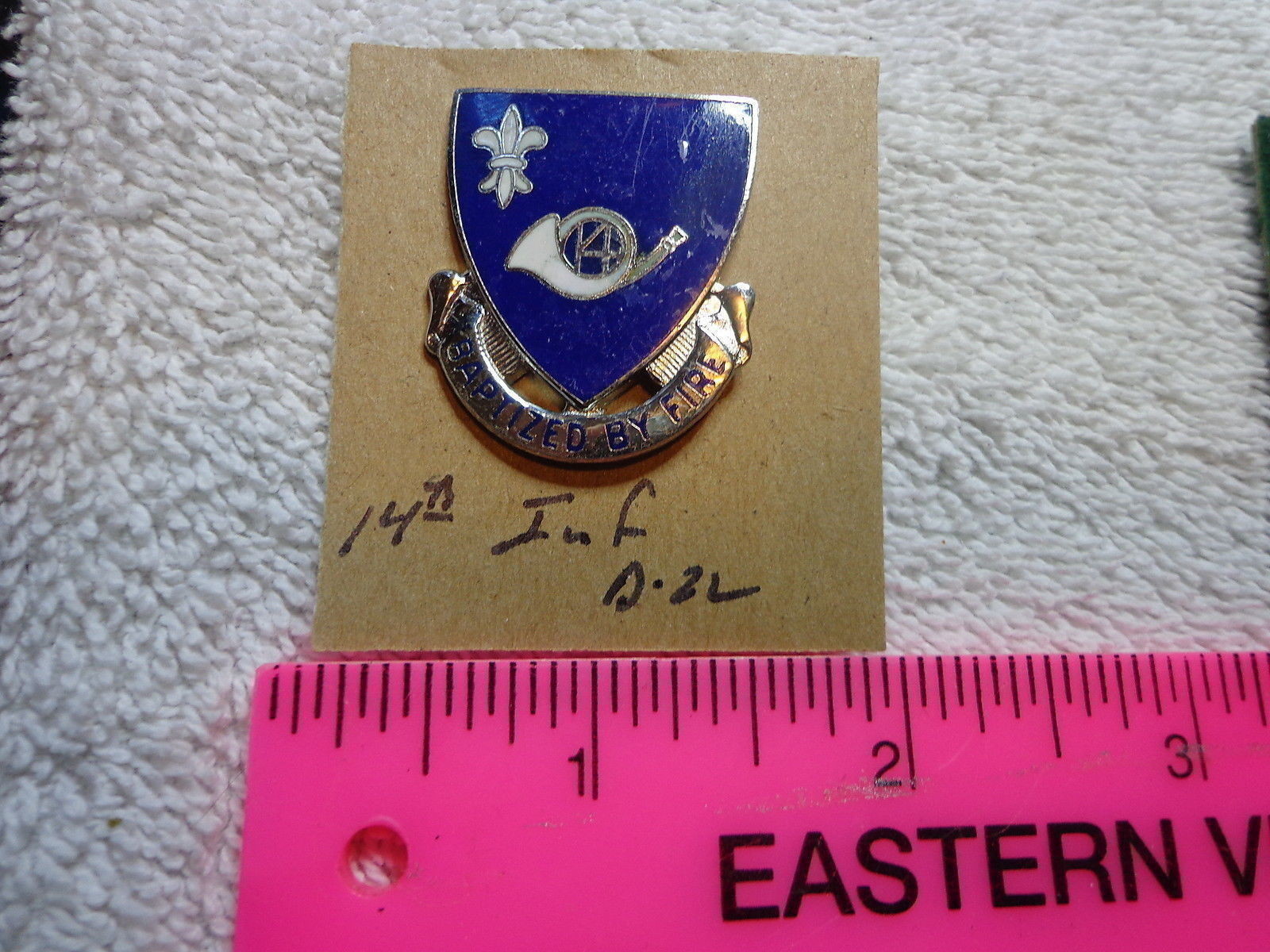 14th Infantry D-22 Unit Crest, DI, DUI (DRAW#L14)