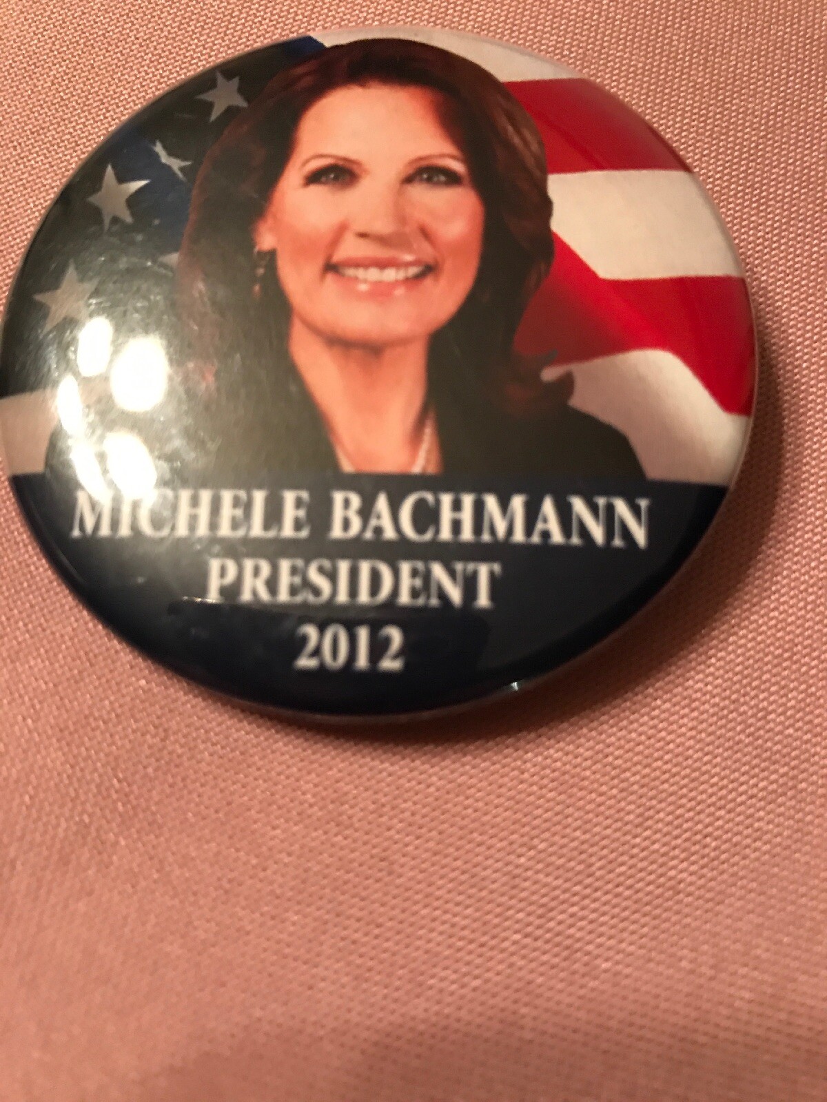 Nice Michele Bachmann Picture Presidential Pinback Button