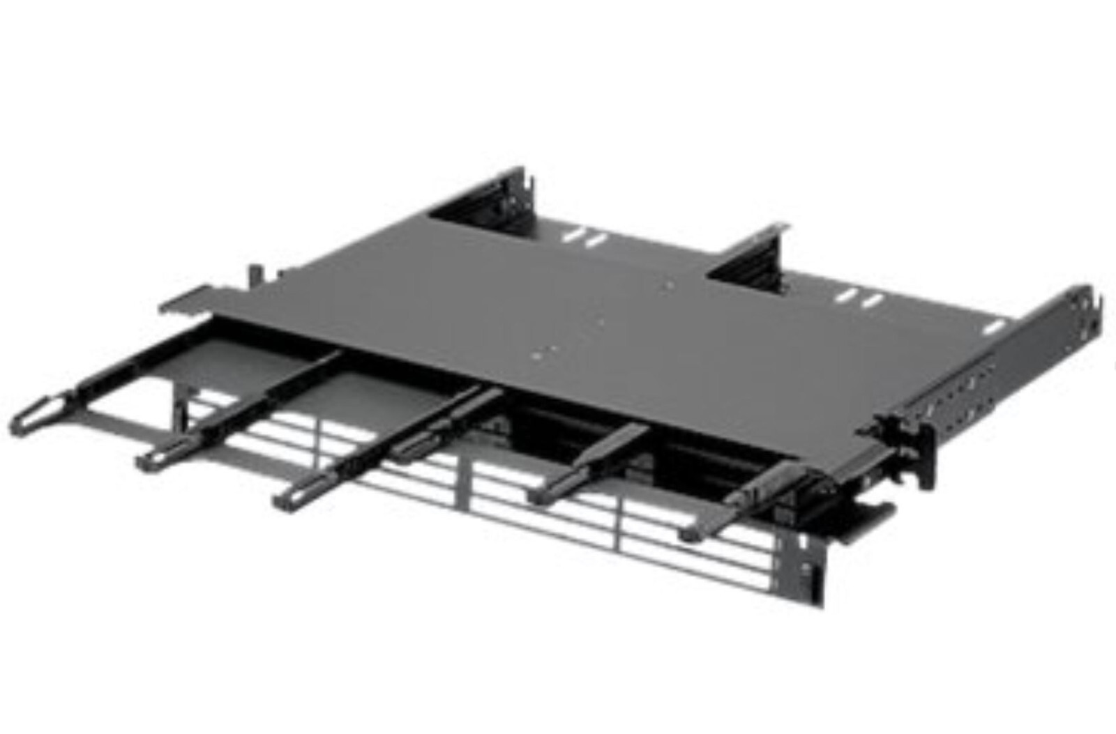 Panduit HDFlex Fiber Enclosure 1U 6x Full Size or 12x Half Ports, Black FLEX1U06