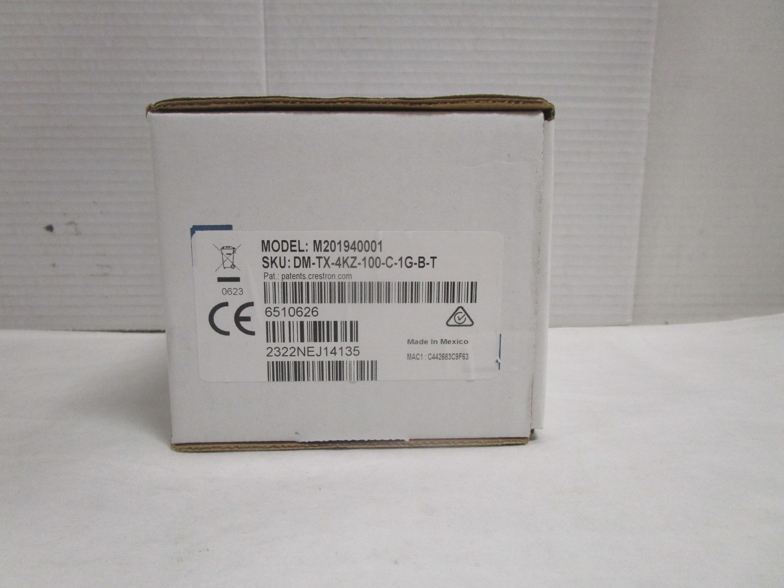 CRESTRON DM-TX-4KZ-100-C-1G-B-T 4K60 HDMI Wall Plate Transmitter NEW SEALED BOX