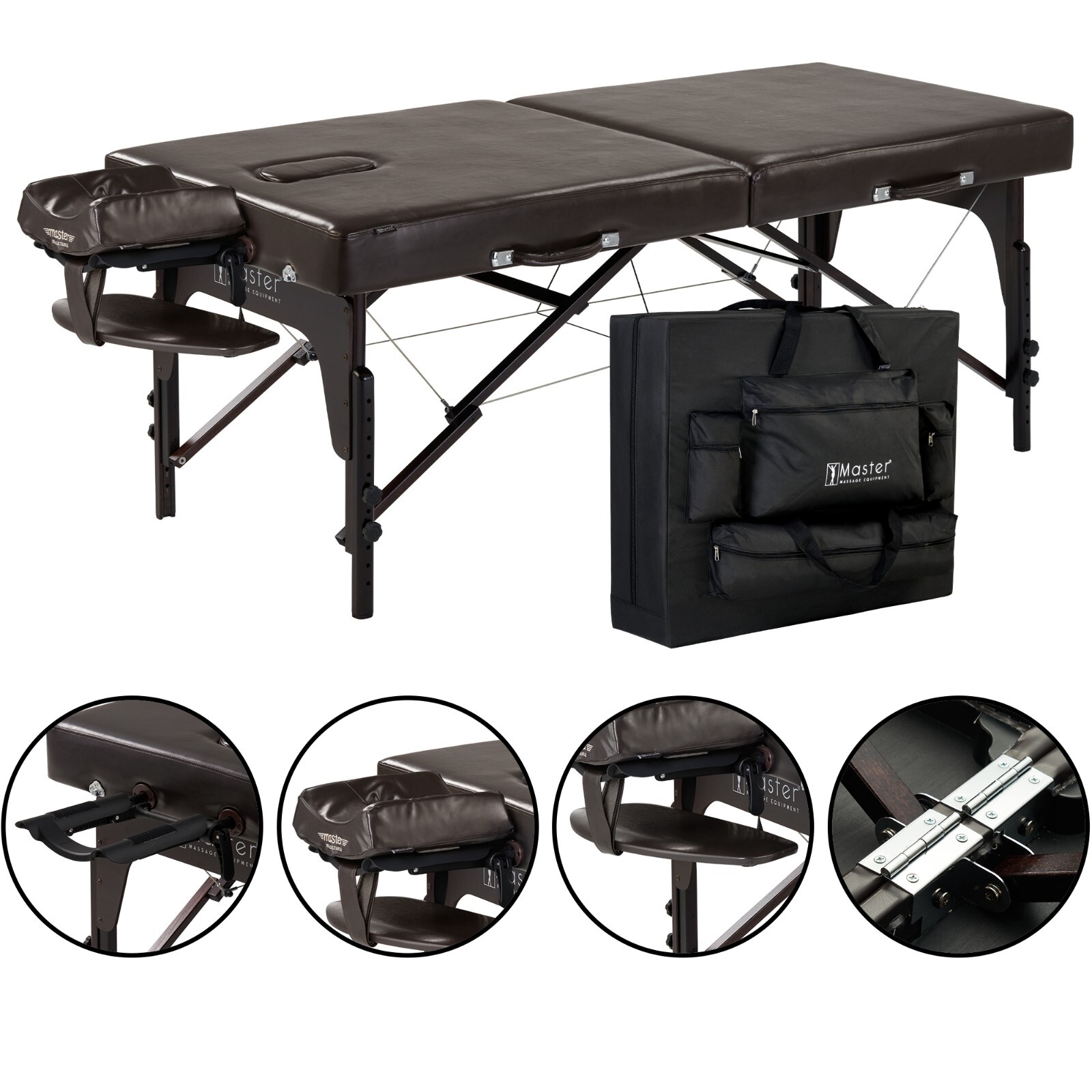 Master Massage 31� SUPREME� LX Portable Massage Table Package with MEMORY FOAM