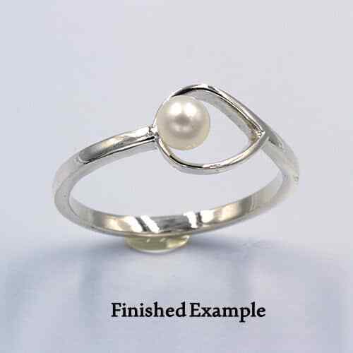 Pearl Open Lily Ring Mounting
