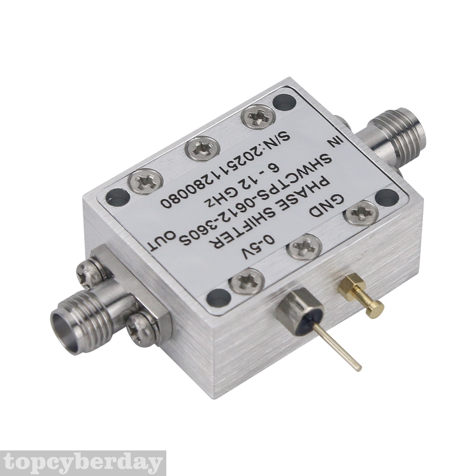 6000-12000MHz 0-600 Degree RF Electrically Controlled Analog Phase Shifter