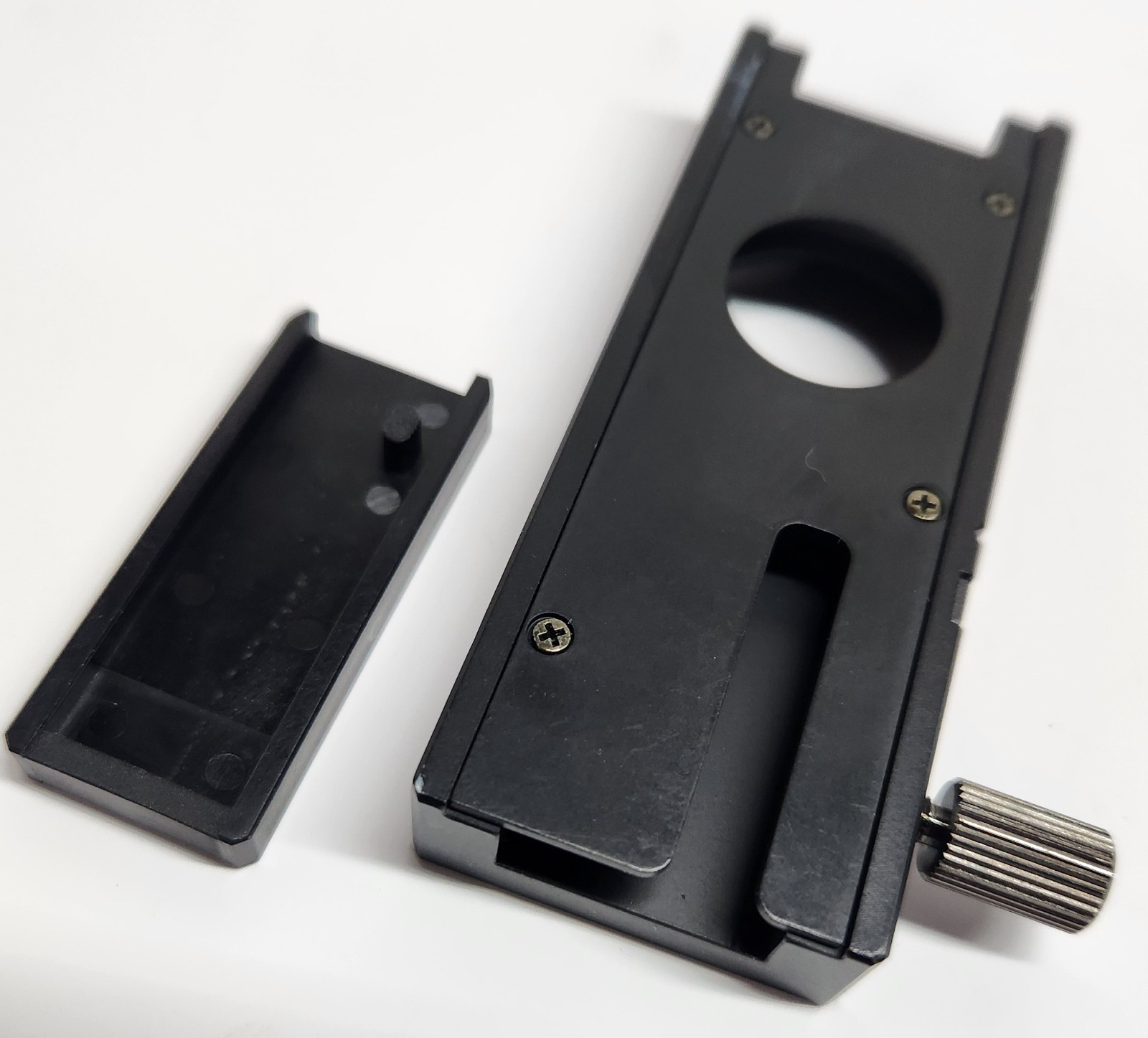 Olympus U-TAD BX CX Microscope Compensator Adapter w/Blank Plate