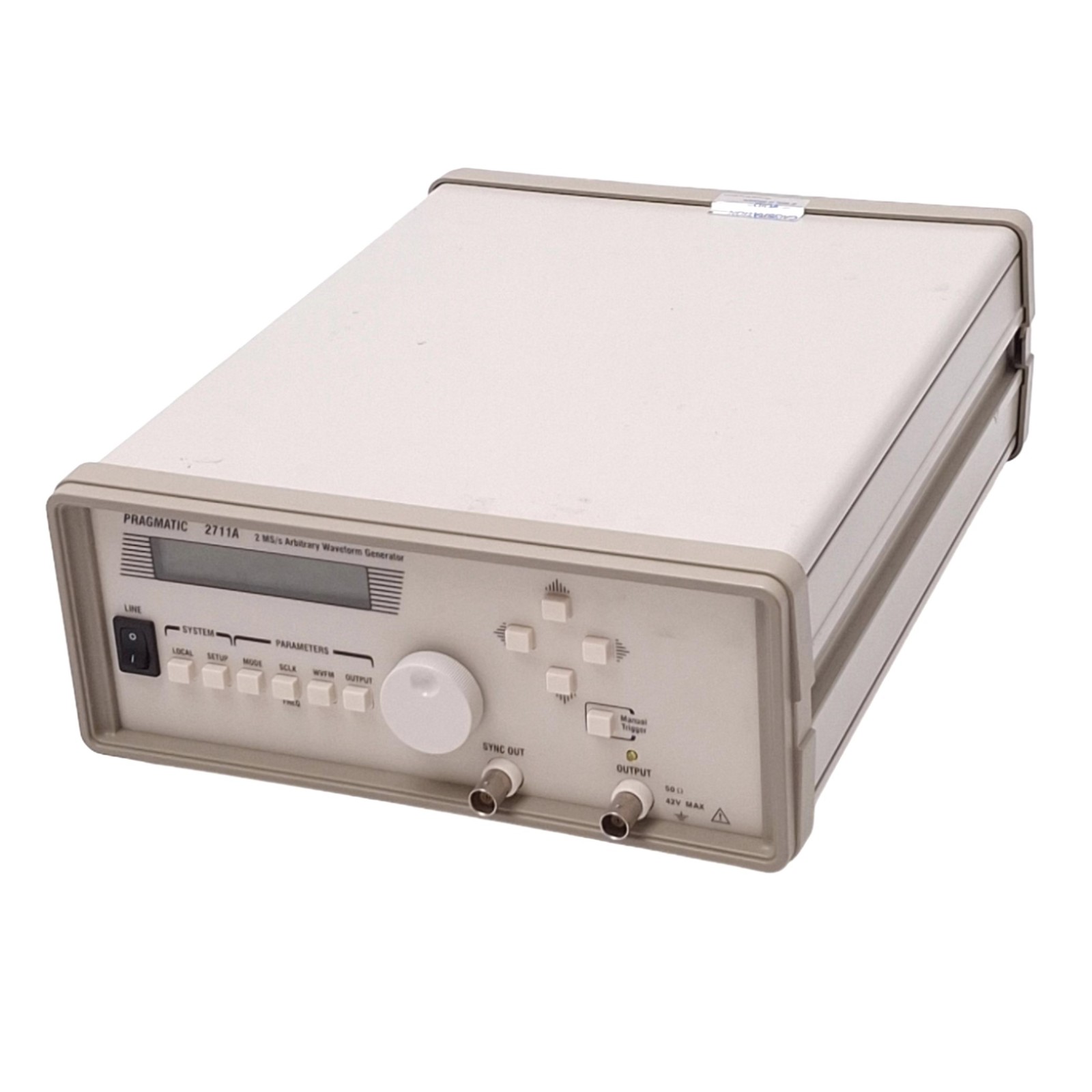 Pragmatic 2711A Arbitrary Waveform Generator, 2MS/s, 0.1Hz-2MHz, 100-240VAC