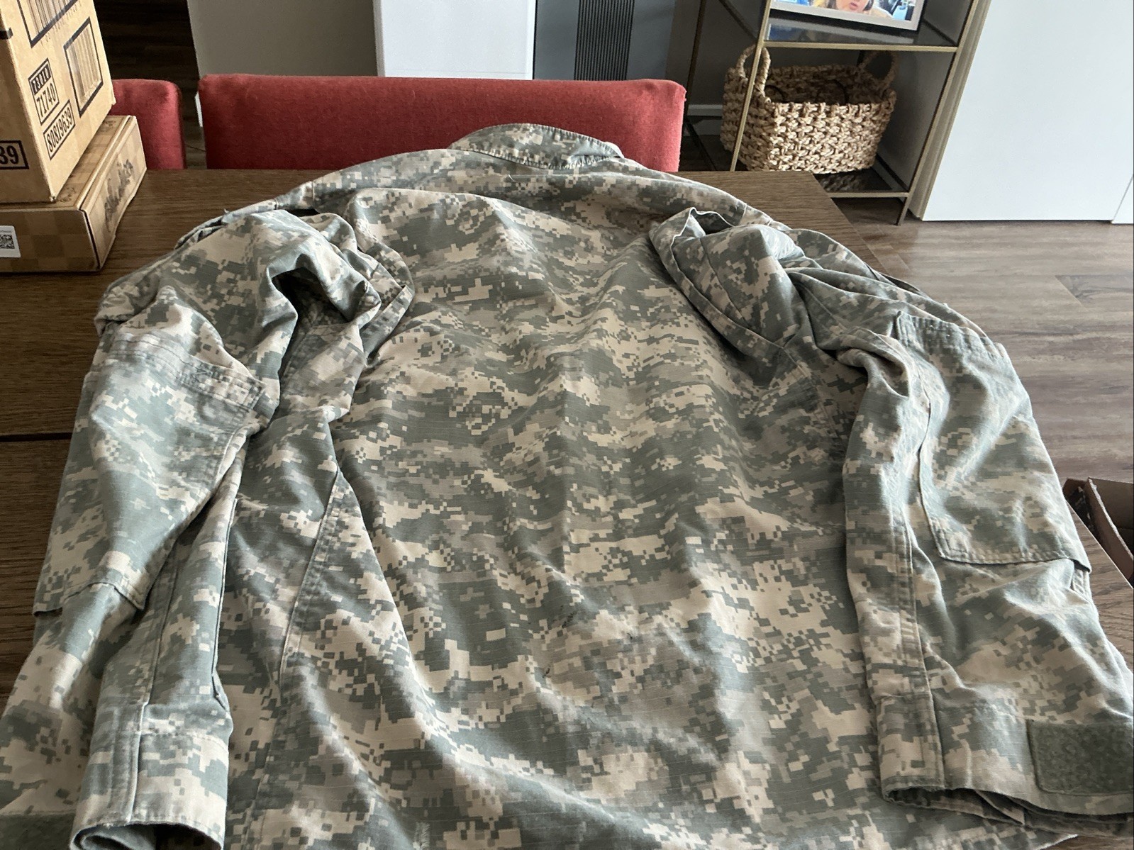 ACU Shirt/Coat Medium Long Digital Camo Army