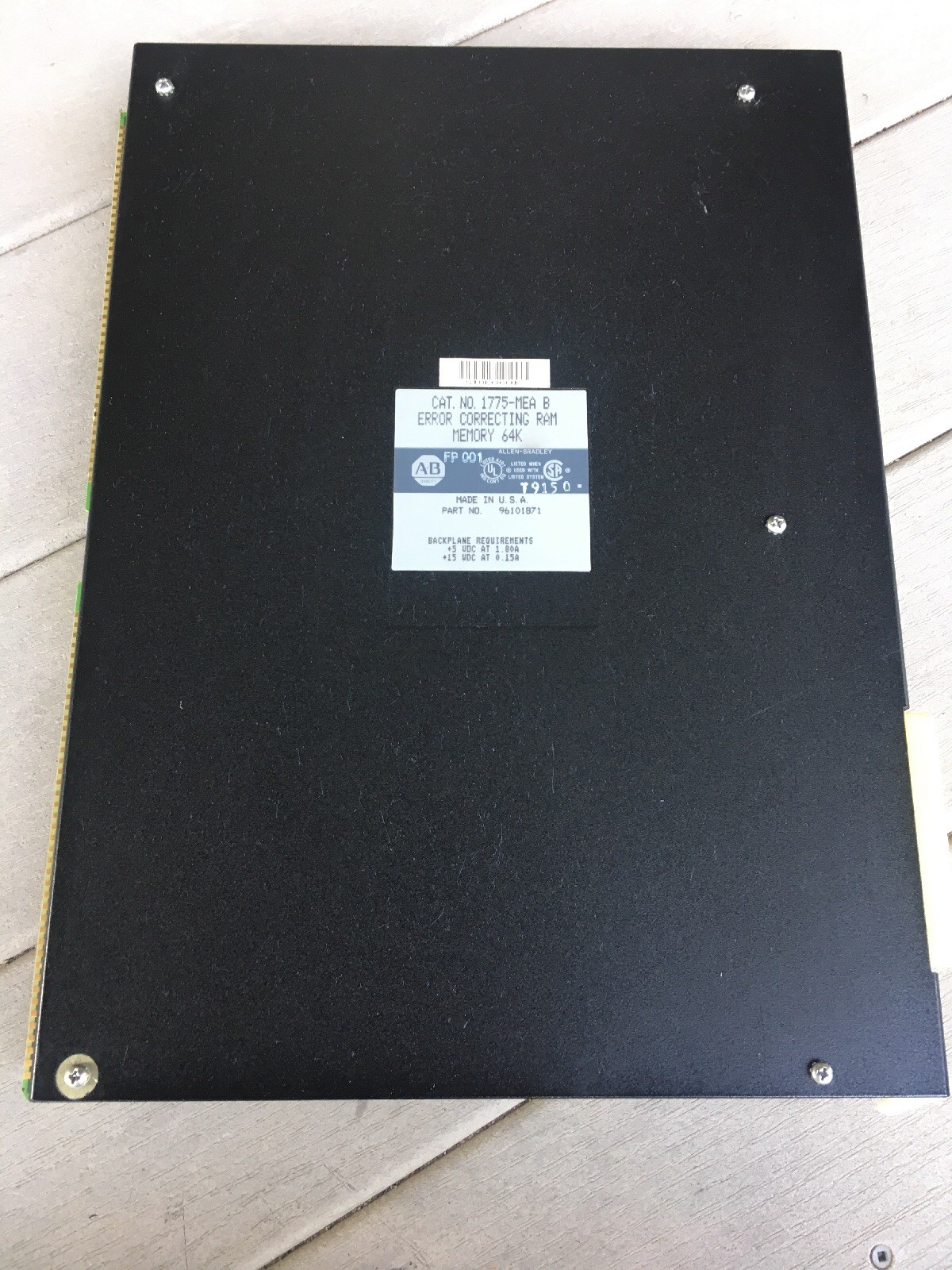 ALLEN BRADLEY 1775-MEA B 64K ERROR CORRECTING MEMORY 96101871