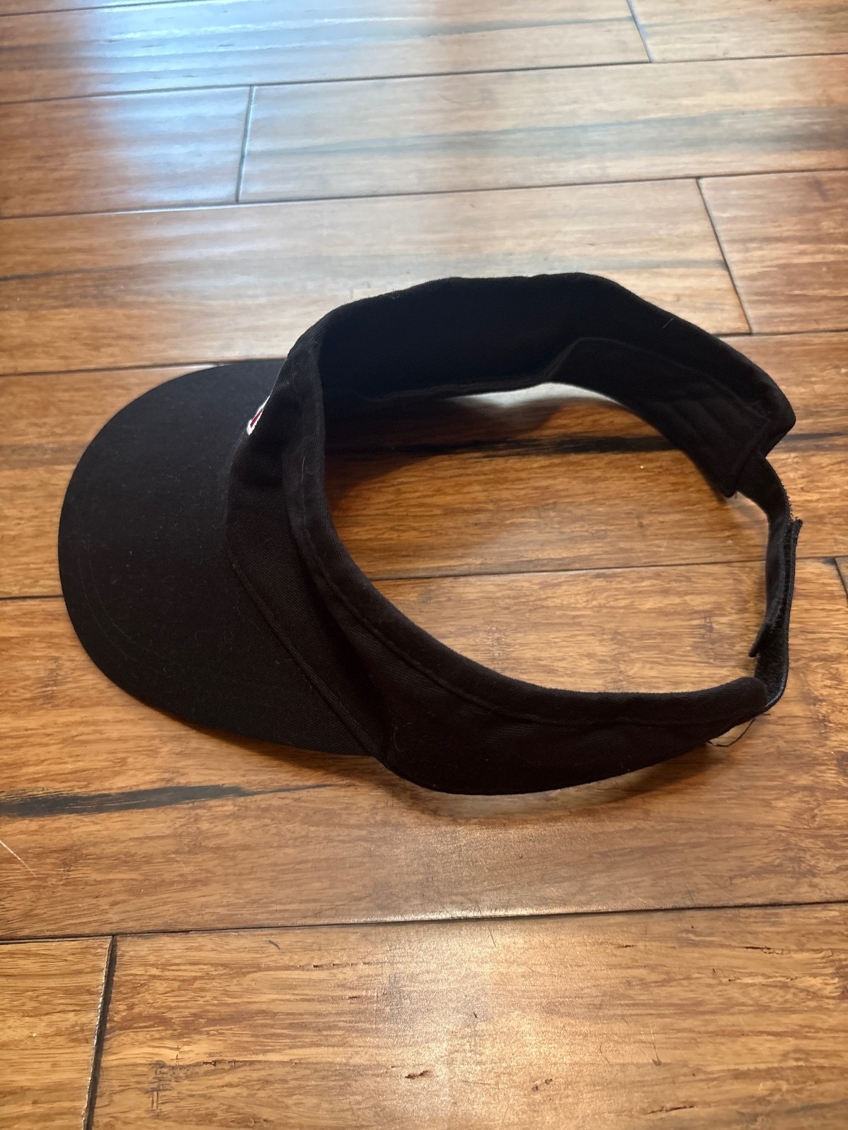 Domino's Gear Black Adjustable Visor Hat Worker Employee Uniform