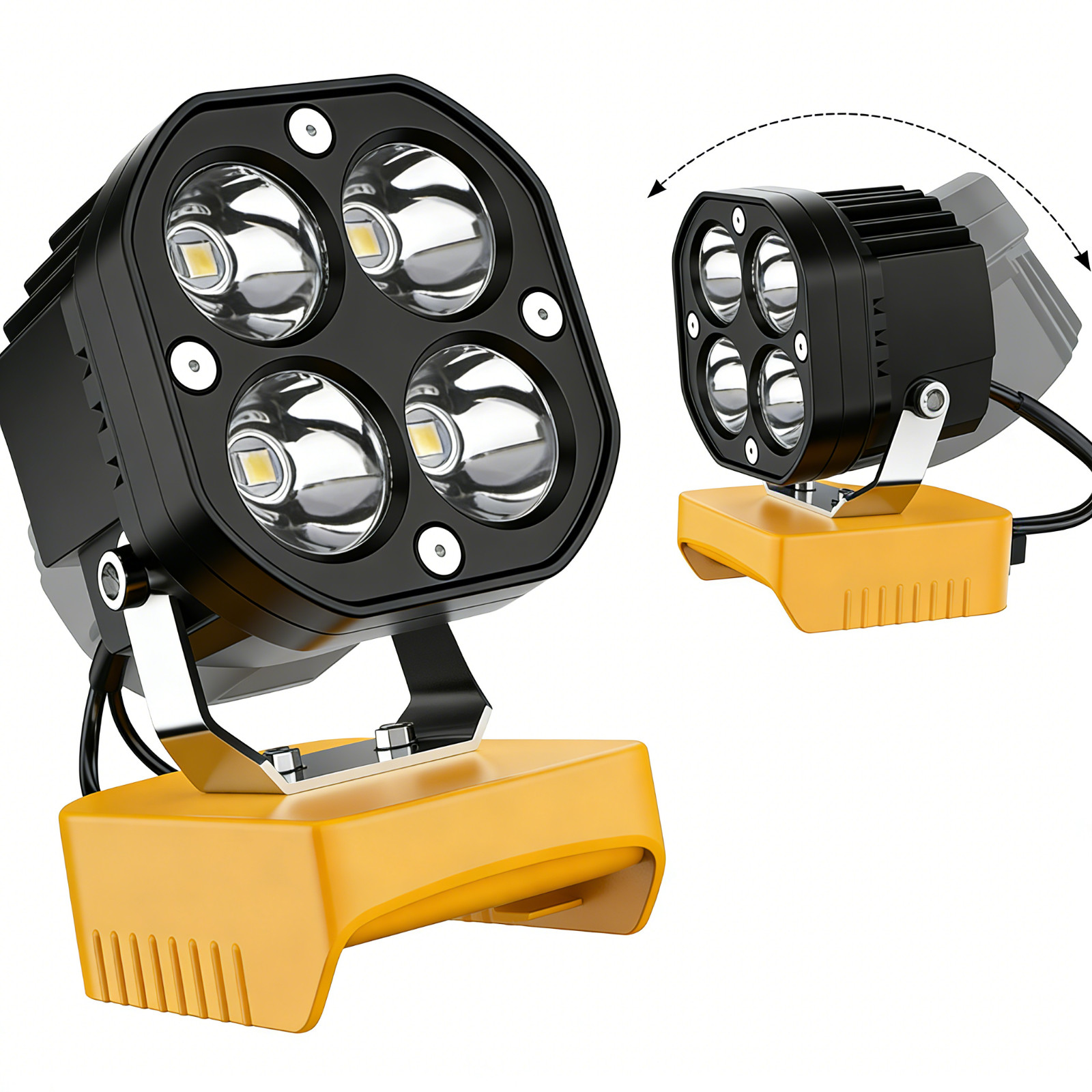40W 6000LM LED Work Light Compatible with Dewalt 20V Battery,Cordless Outdoor