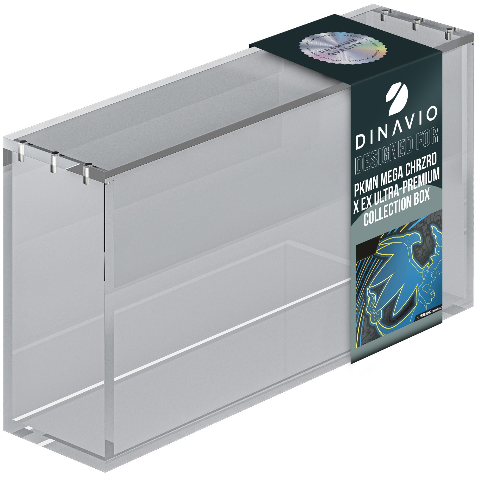 Acrylic Case for Pokemon 151 UPC + Mega Charizard X Ultra Premium Collection UPC