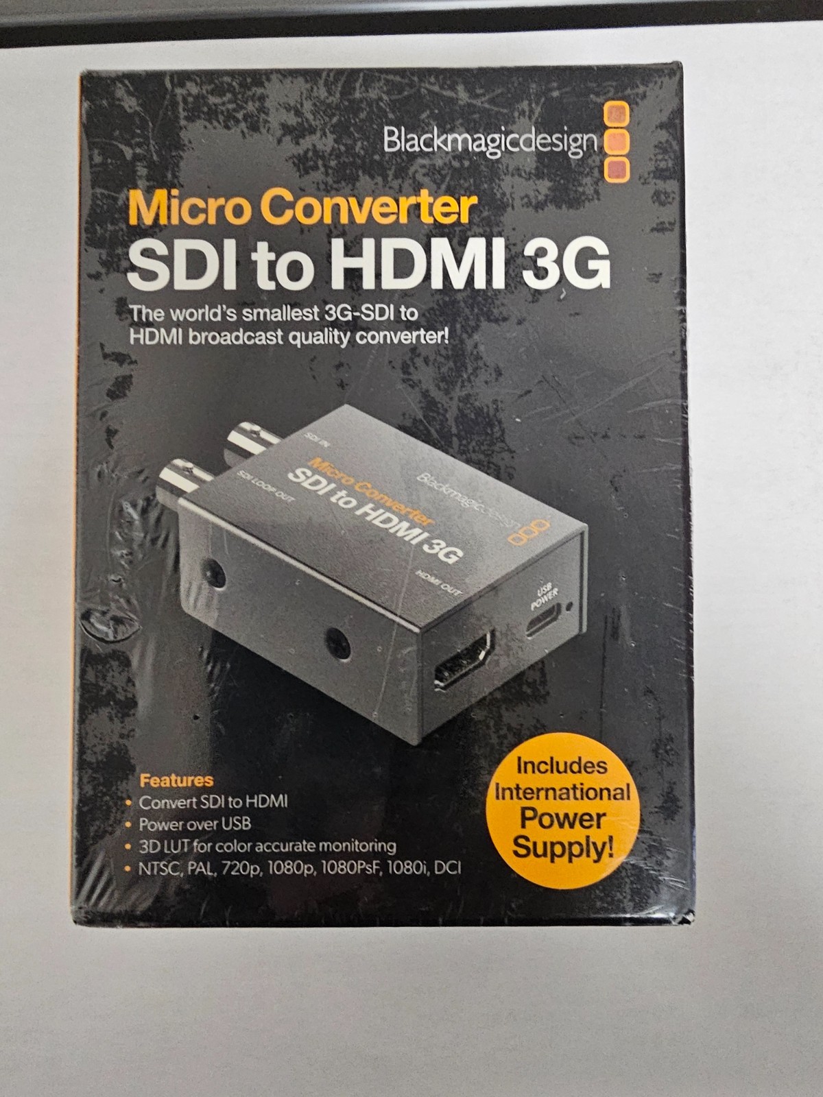 NEW Blackmagic CONVCMIC/SH03G/WPSU Micro Converter SDI - HDMI 3G w/ PS (G142)