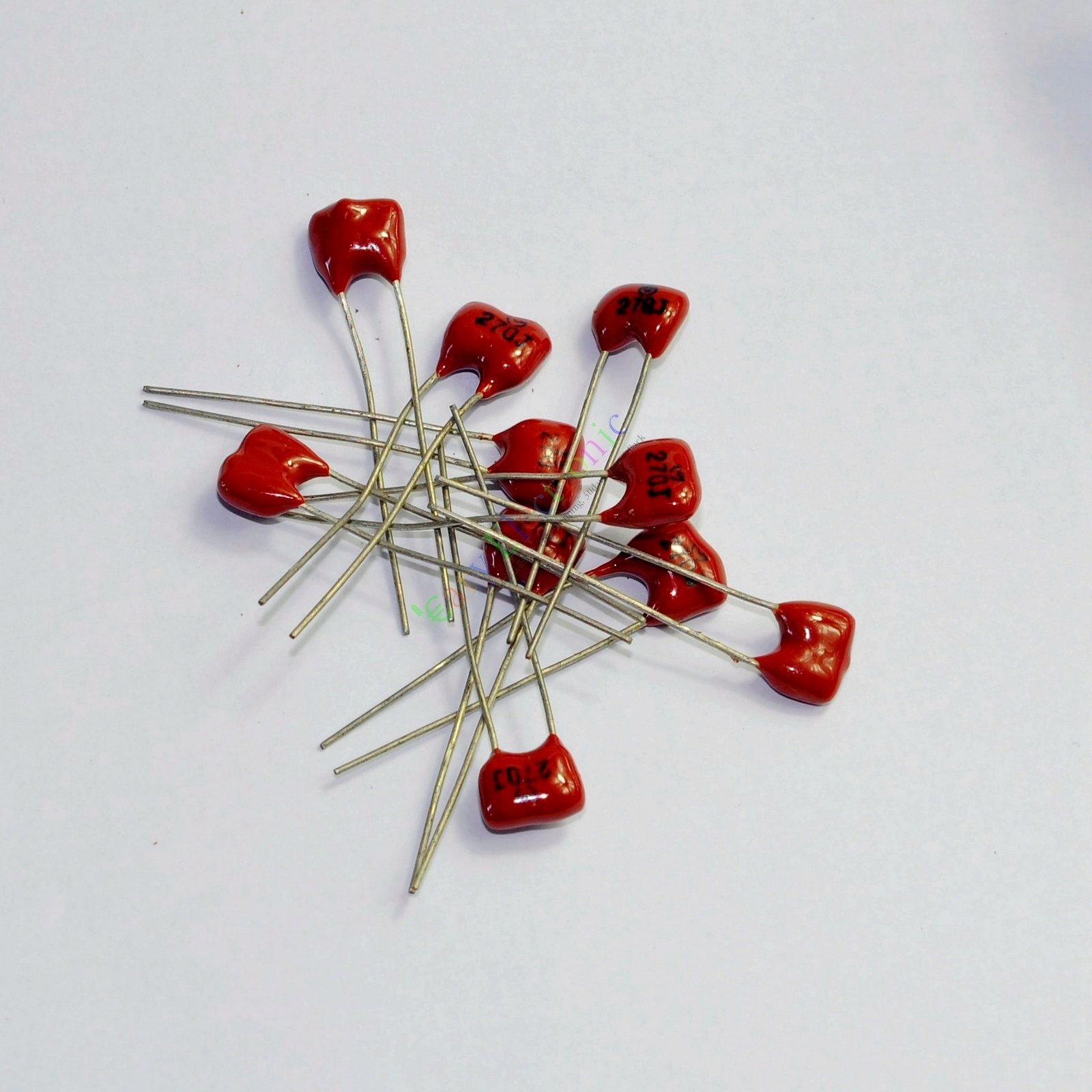 5pcs Silver film MICA Capacitor 270pF 500V for hifi audio amps guitar amp tone