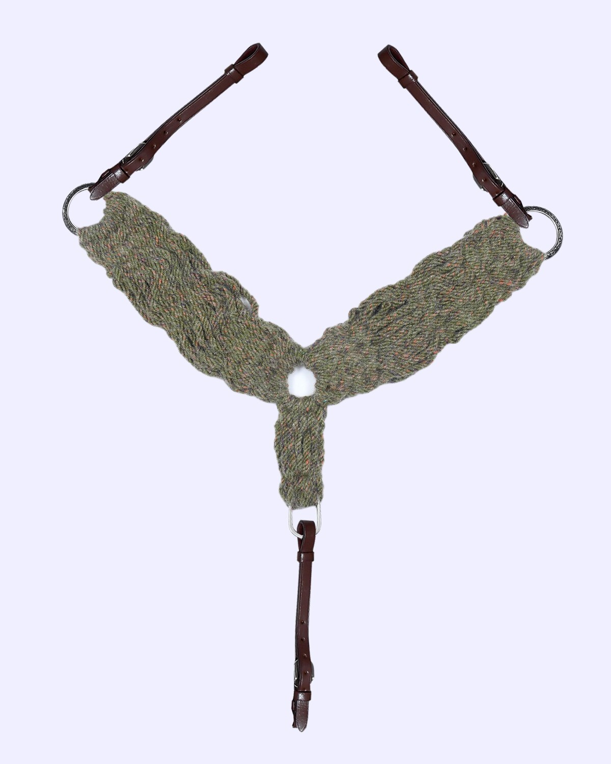 Cheval's 25 Strand Wool Handmade Horse Equestrian Breast Collar Horse Riding.
