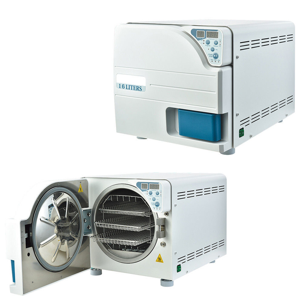 Getidy 16L Dental Medical Digital Steam Autoclave Sterilizer w/ Drying JCH-16 US