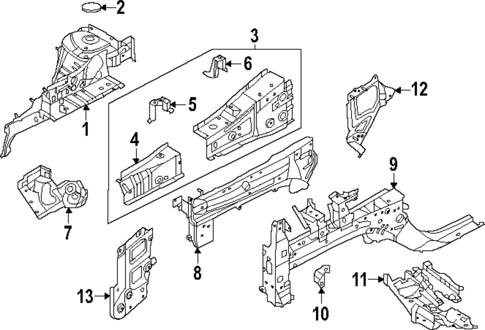 Genuine Nissan Mount Bracket 23714-6RA1A