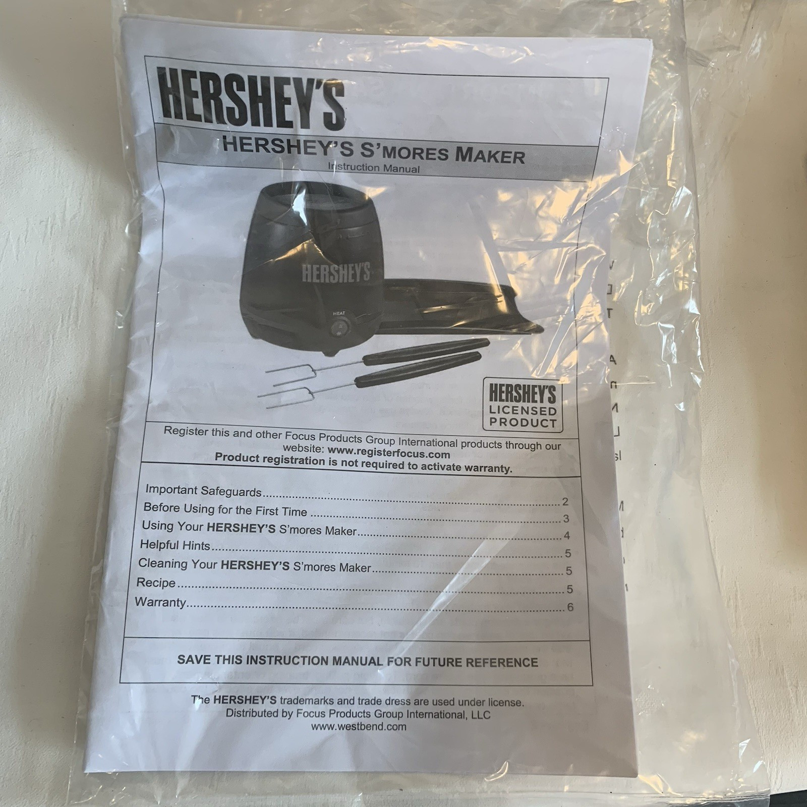 Hersheys Smores Maker New Open Box
