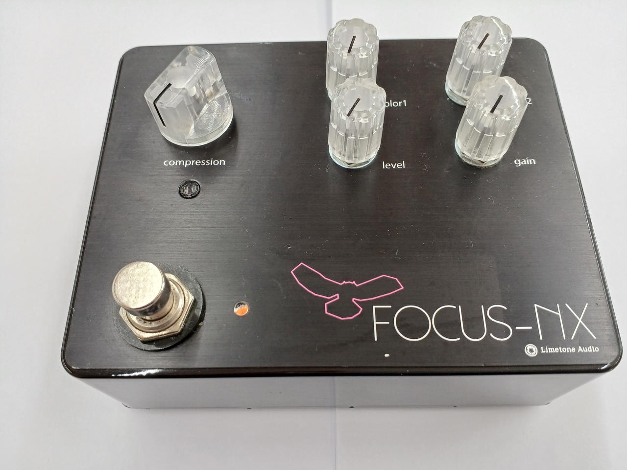Limetone Audio FOCUS-NX Compressor Effects Pedal Tested & Works 31223