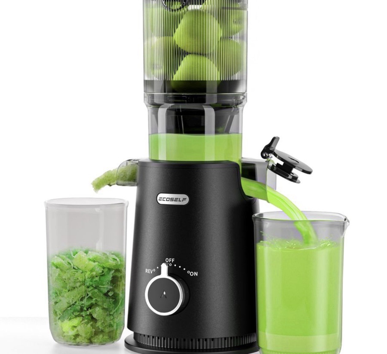 ECOSELF Juicer Machines with Large Feed Chute Professional Hands Free