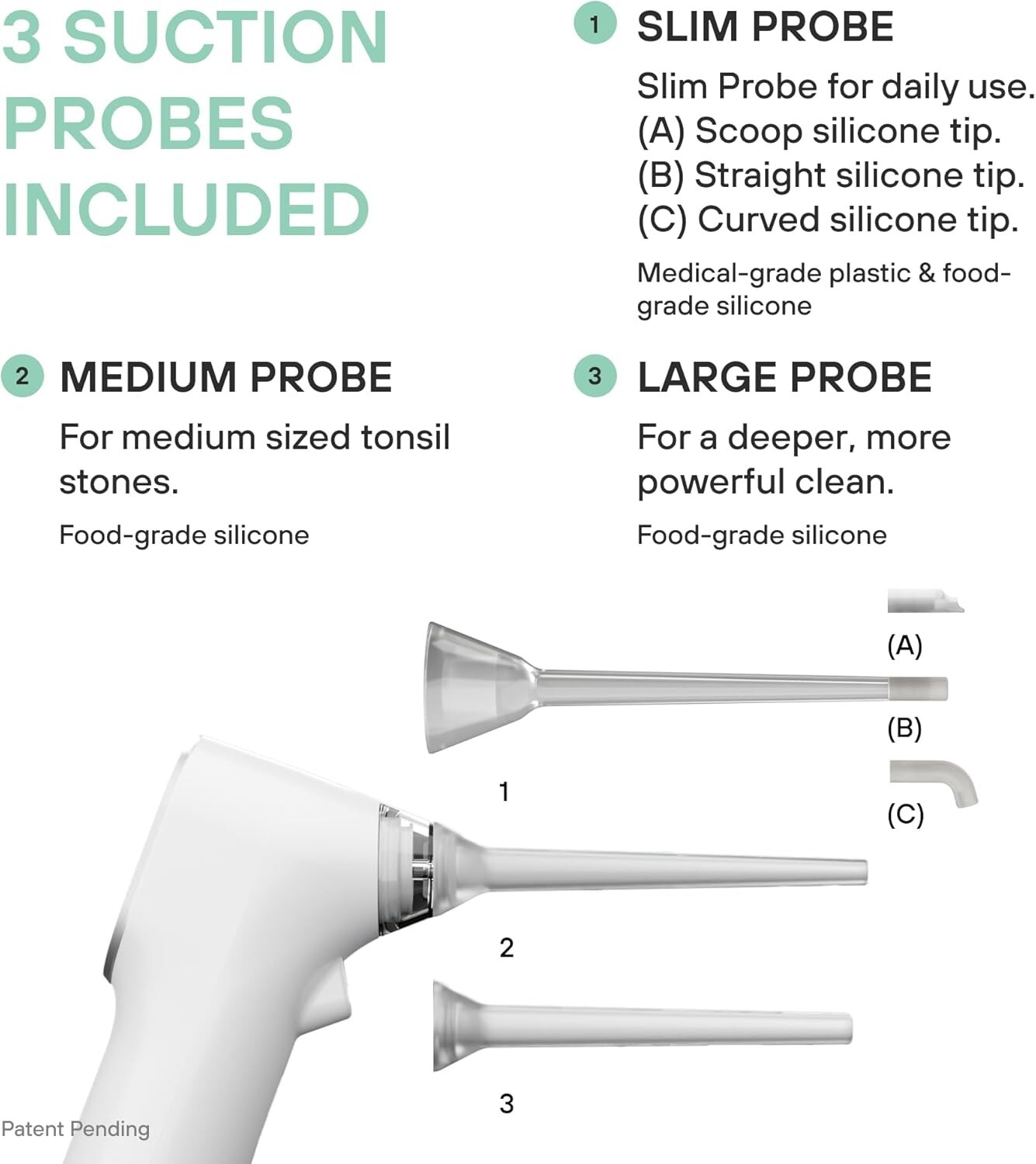 Instant Suction Tonsil Stone Remover - Compact Electric Device with LED Light
