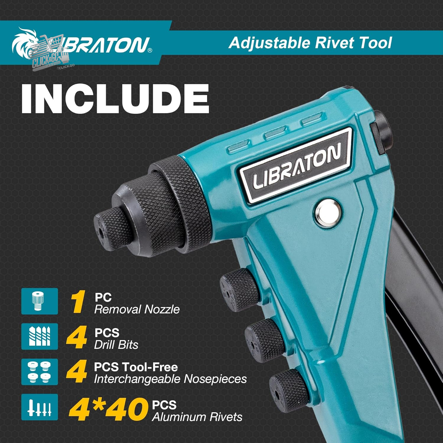 Heavy Duty Riveter Gun, Professional Riveter Set, Ri