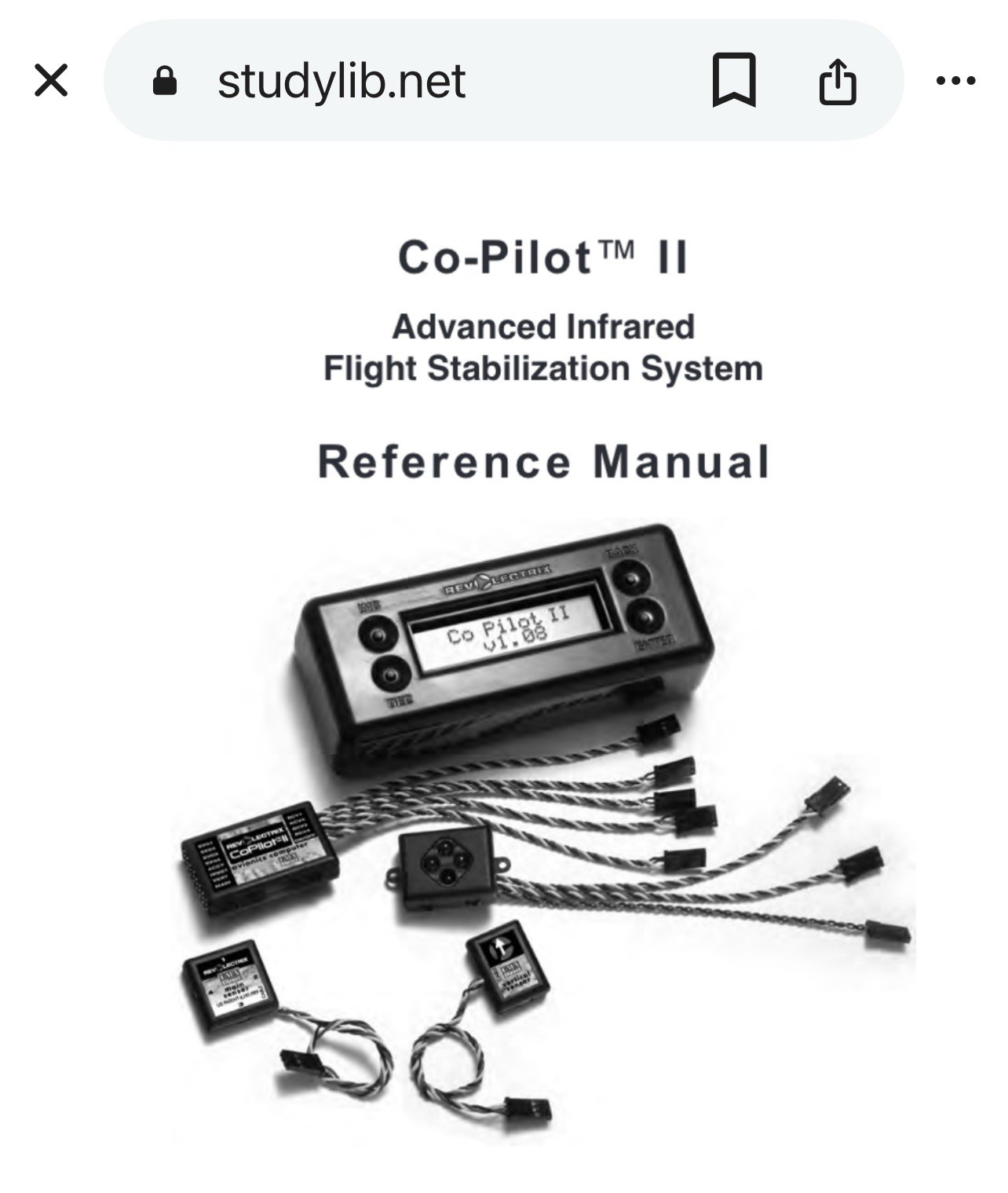 Revolectrix Co Pilot II Infrared Flight Stabilization System R/C