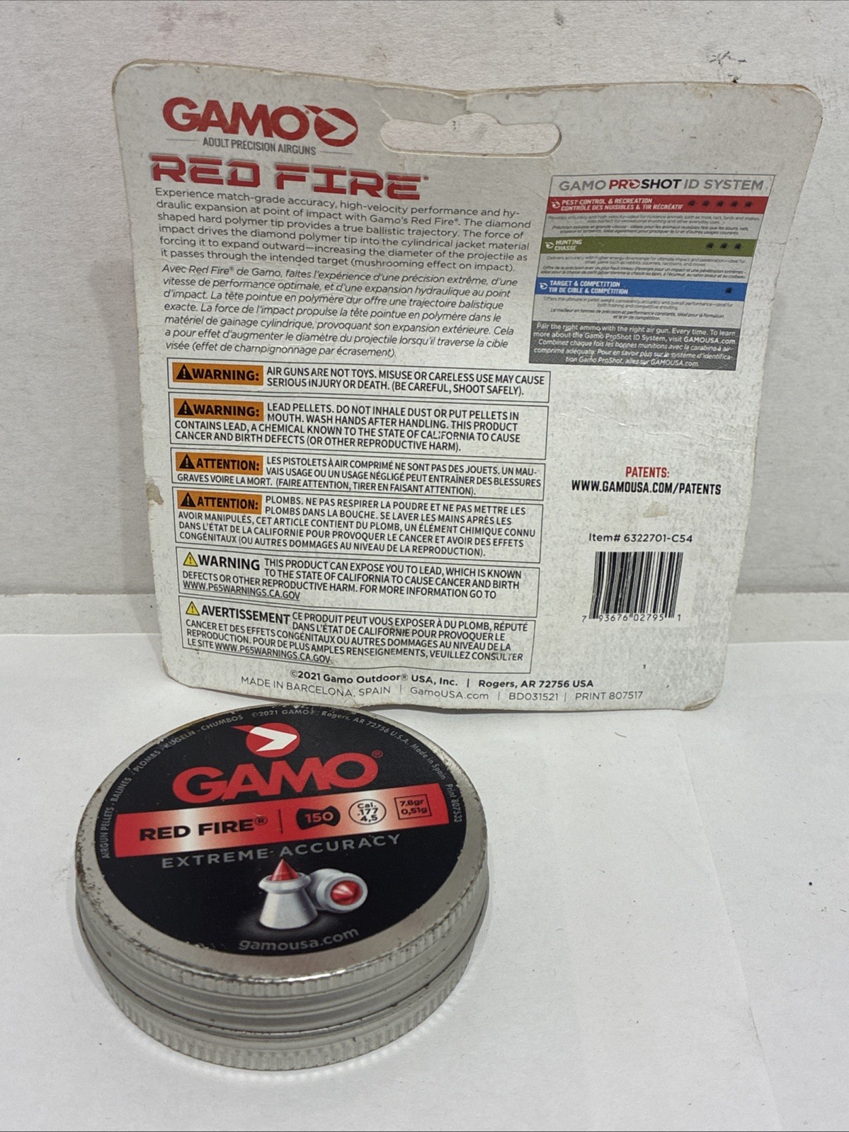 Gamo Red Fire .177 Caliber Diamond Shape Tip Pellet (150 count) - (2) Full
