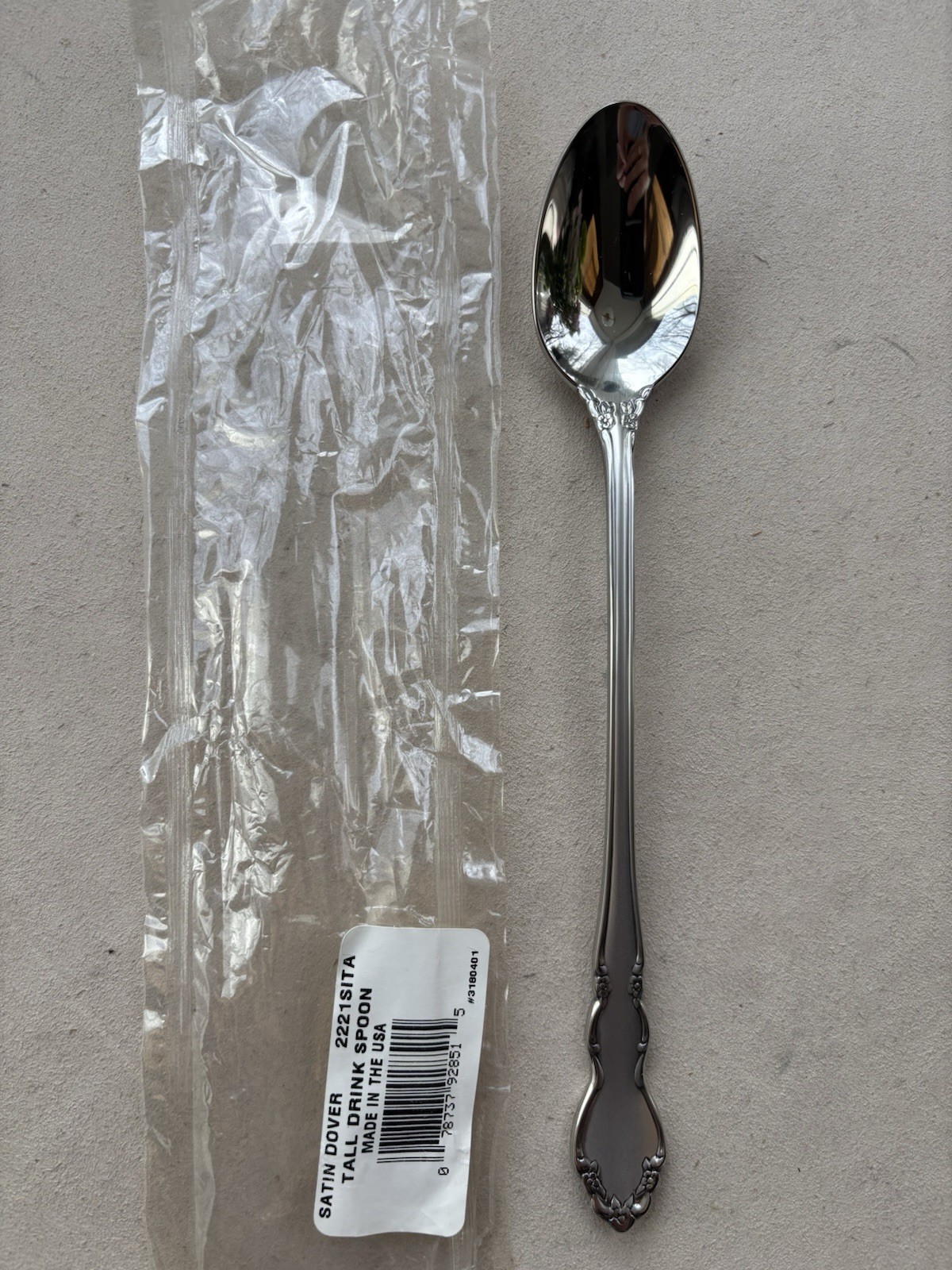 Oneida - SATIN DOVER - iced tea spoon NEW