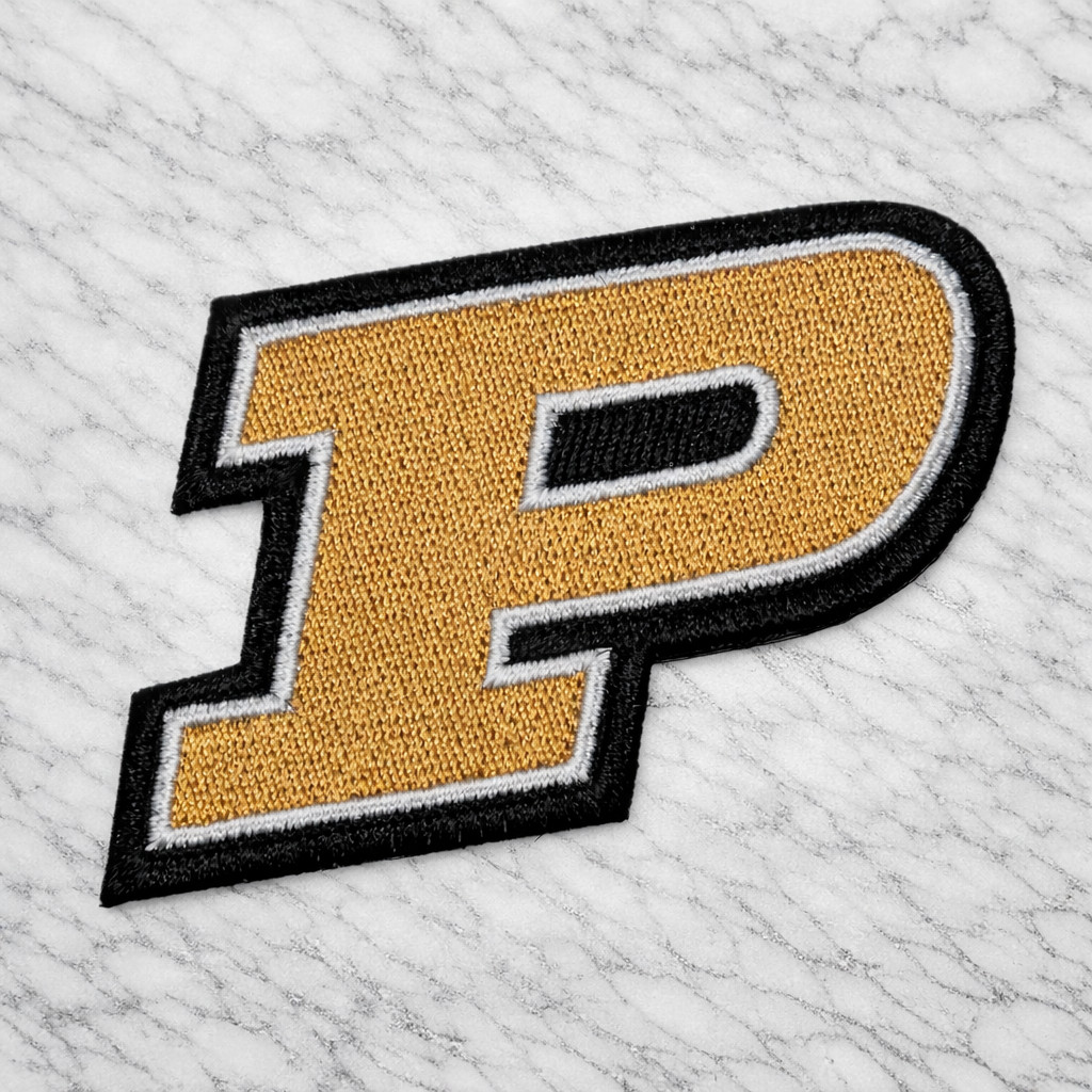PURDUE BOILERMAKERS NCAA EMBROIDERED IRON ON PATCH 2.5"X2" FREE SHIP & TRACKING