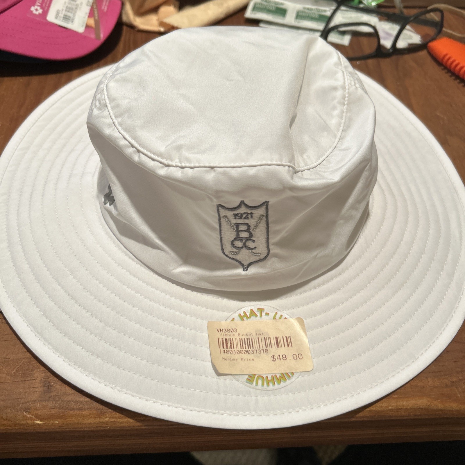 VIMHUE White Women’s Fit Bucket Hat EX NWT
