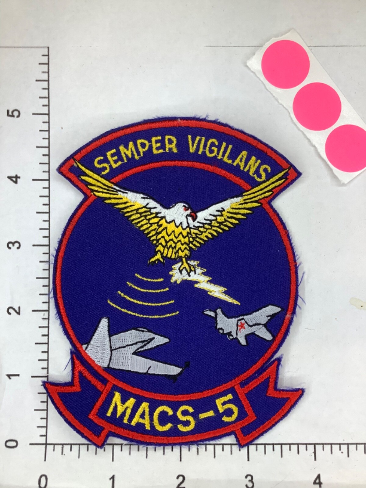 VINTAGE USMC MACS-5 SQUADRON  PATCH