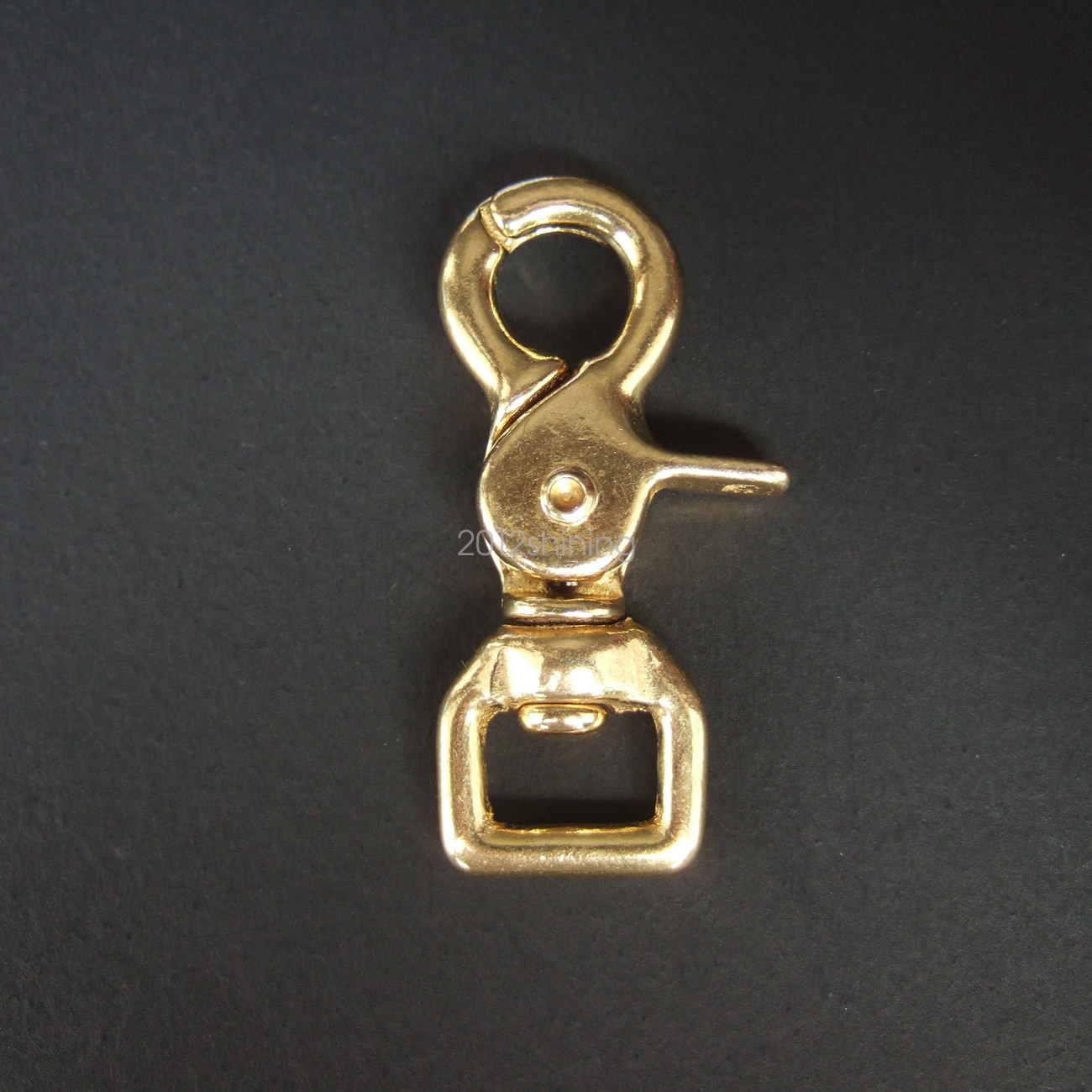 Natural Brass Swivel Trigger Snap Solid Brass Square Eye 3 Size