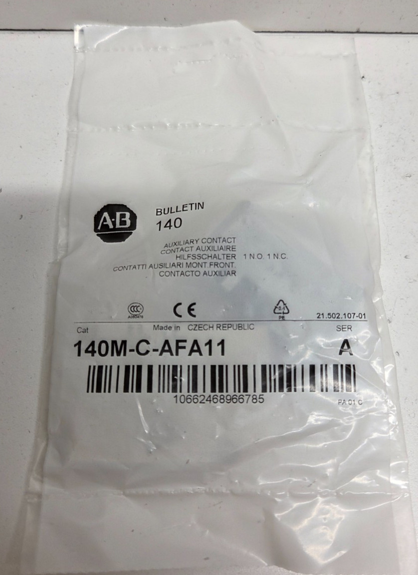 NEW IN BAG! ALLEN-BRADLEY 1NO/1NC AUXILIARY CONTACT 140M-C-AFA11