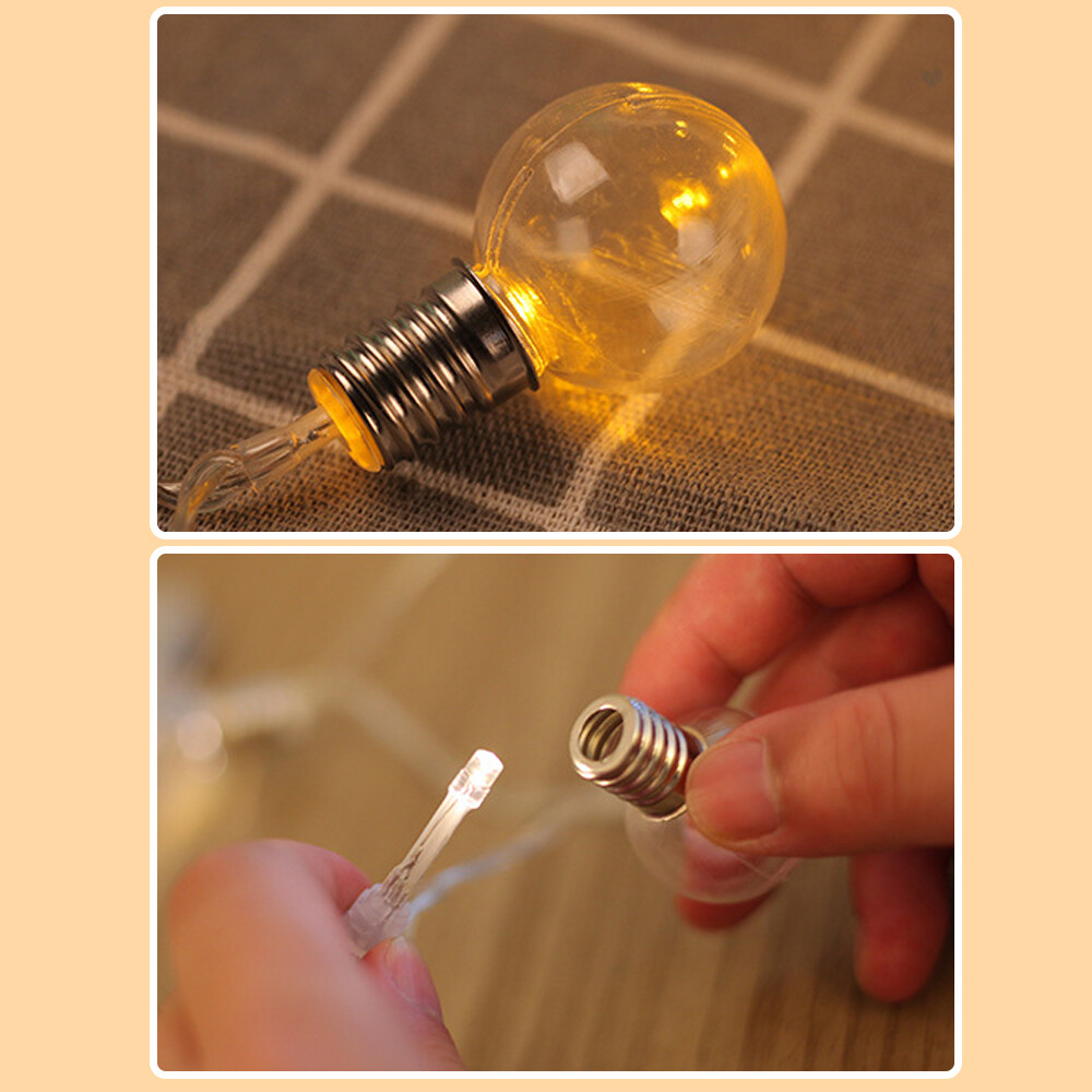 US Solar Powered LED String Light Garden Path Yard Decor Lamp Outdoor Waterproof