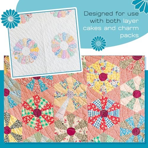 5 Pcs Acrylic Quilting Template Ruler,,Shape Transparent Classic