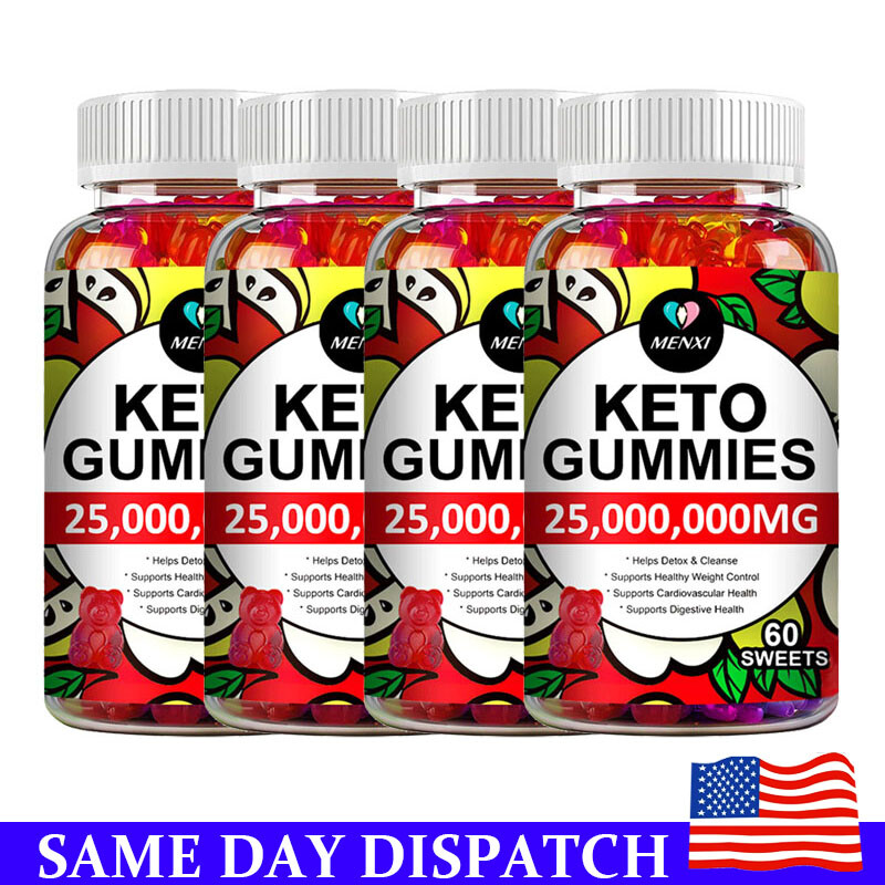 Keto ACV BHB Gummies For Fat Burn Weight Loss Detox Keto Diet Pills 60 Gummy
