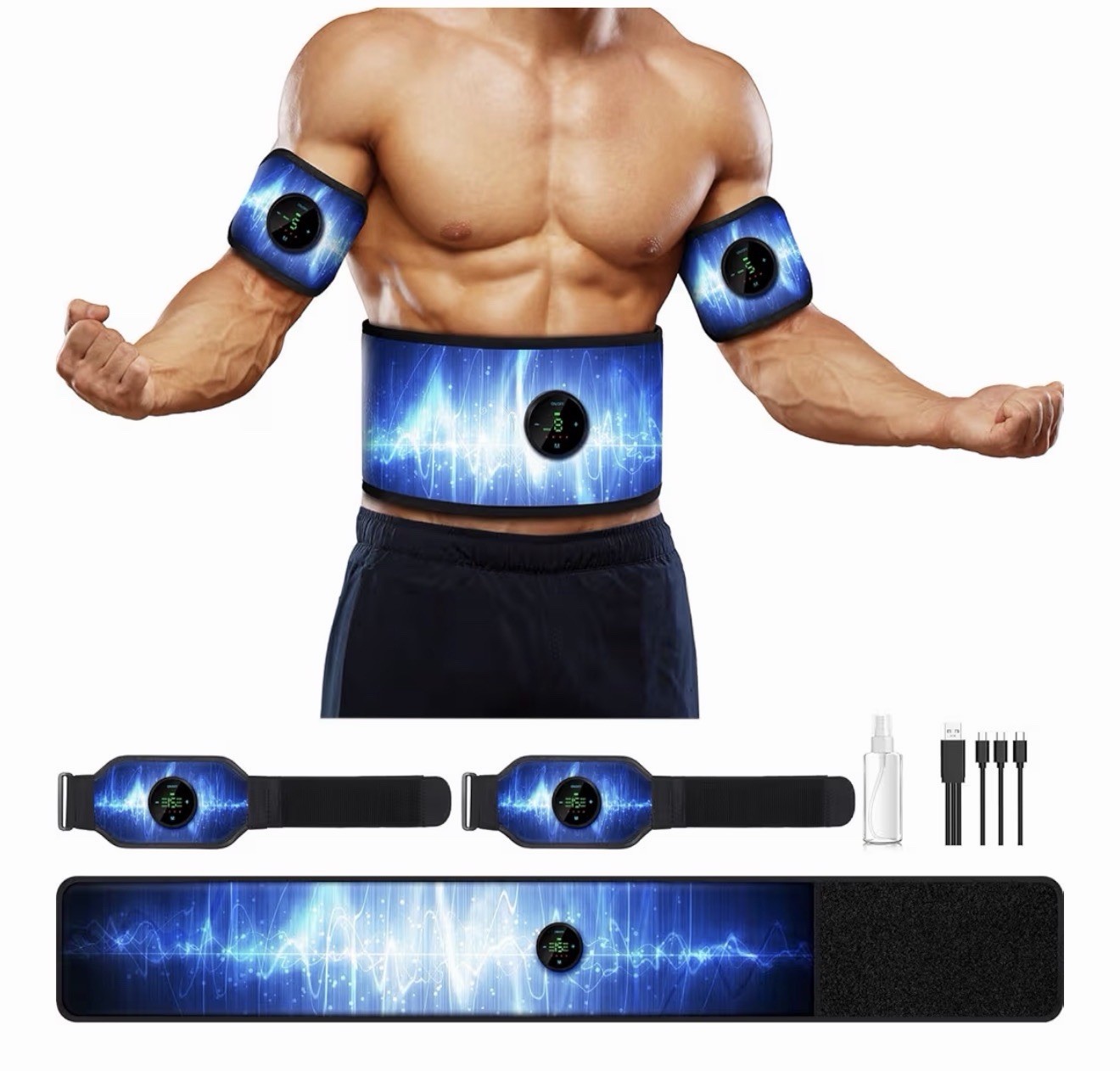 ABS Stimulator, Muscle Machine Workout Equipment, Ab Toning Belt Muscle Toner
