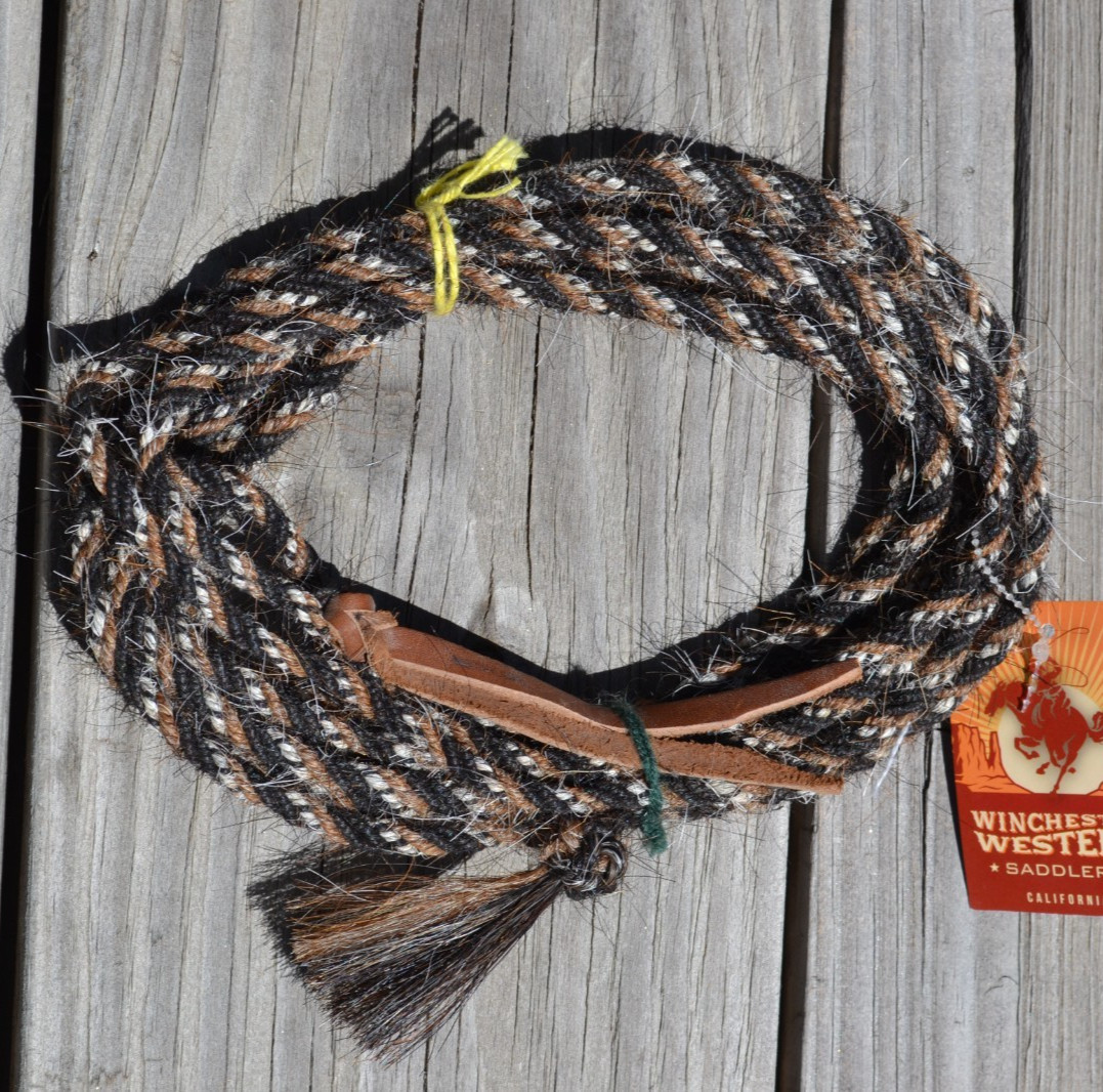 Jose Ortiz 1/4" Mane Hair Get Down Rope 4 x 16' - Black/White & Black/Sorrel