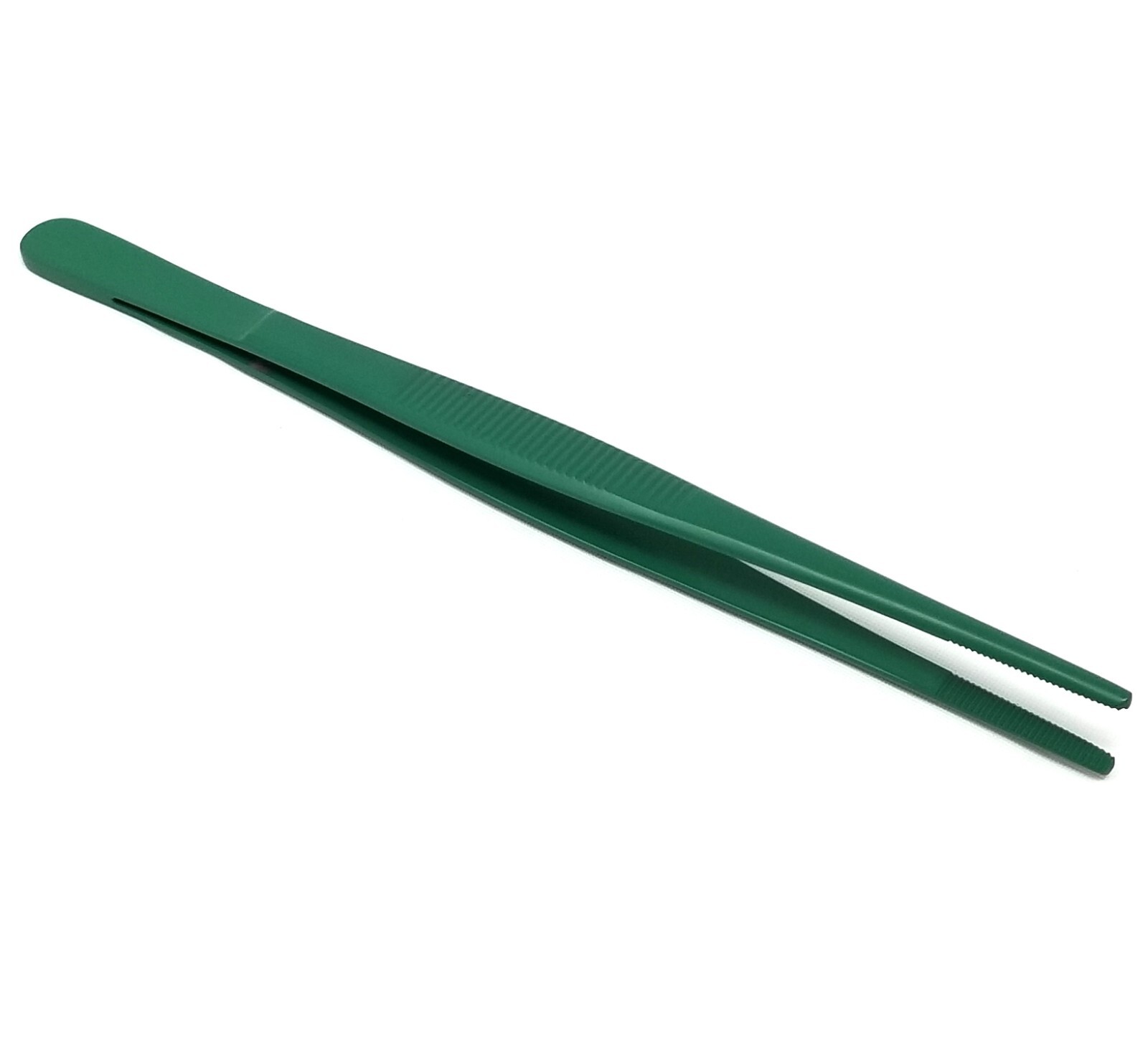 PTFE Scientific Lab Forceps Blunt Serrated Tweezers 8" Alkali Acid Resistant