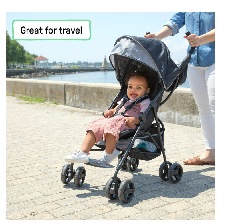 Ingenuity 3Dmini Lightweight Umbrella Convenience Stroller, Gray