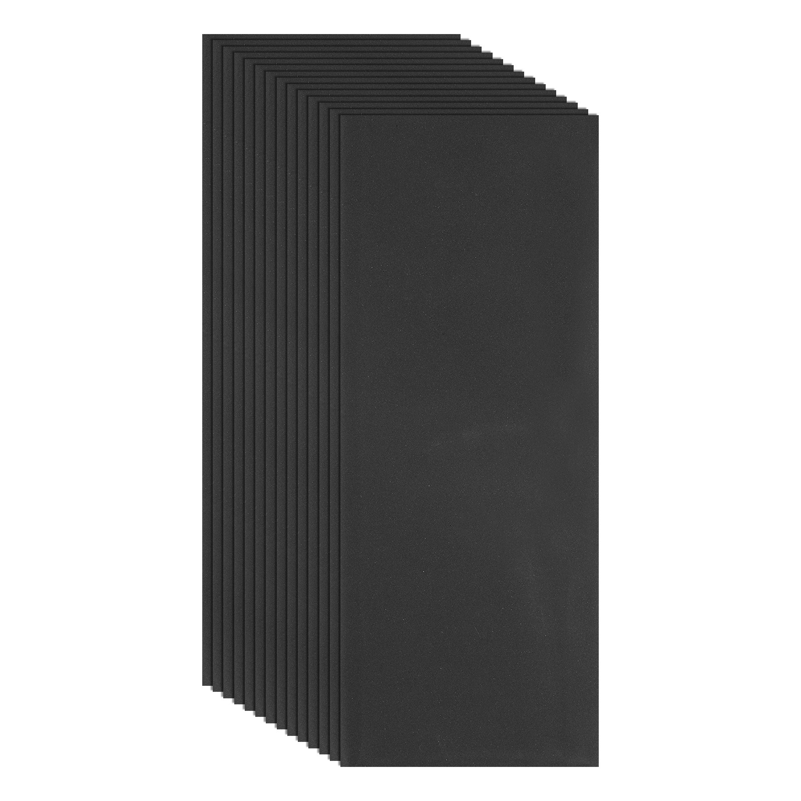 14Pack 3.6" x 9" Wet Dry Sandpaper 7000 Grit Sand Paper for Wood Furniture Black