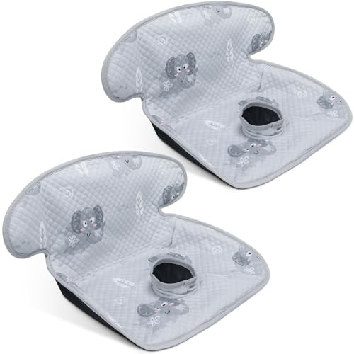 Infant Car Seat Protector for Potty Training Dry Waterproof Car 2 Pack Grey