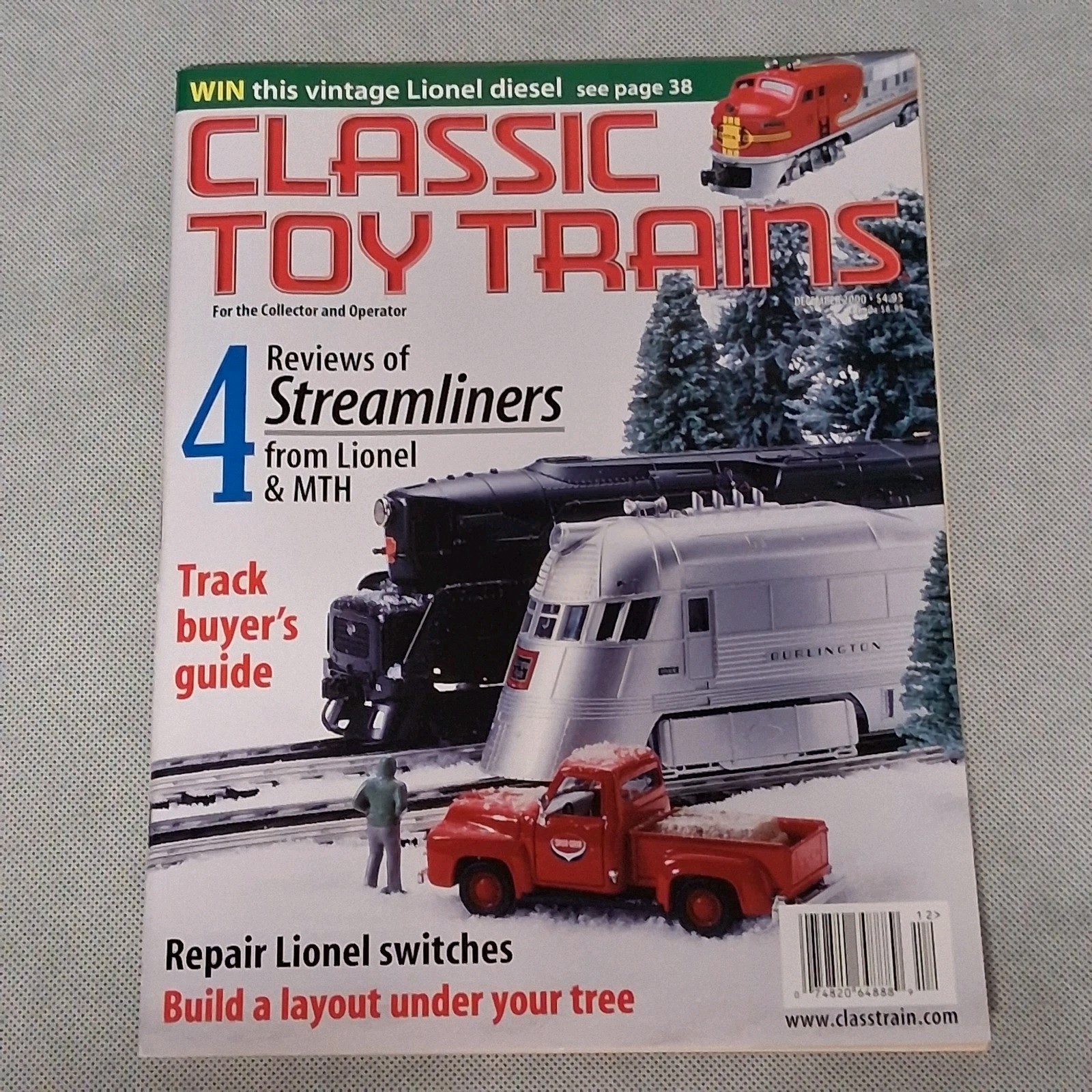 Classic Toy Trains Magazine December 2000 Build a Layout Under Your Tree