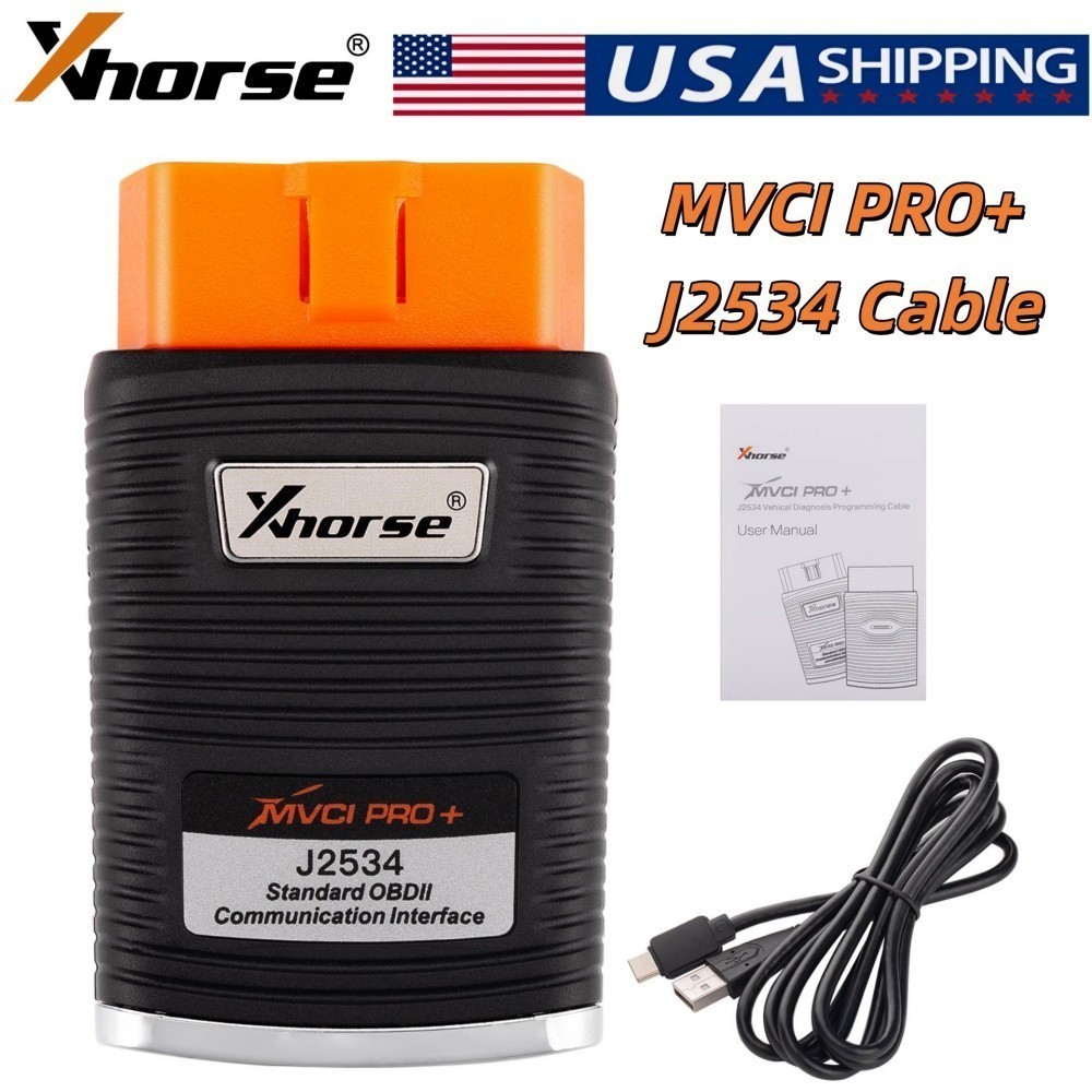 XHORSE XDMVJPGL MVCI PRO J2534 Vehicle Diagnostic Programming Cable For Benz etc
